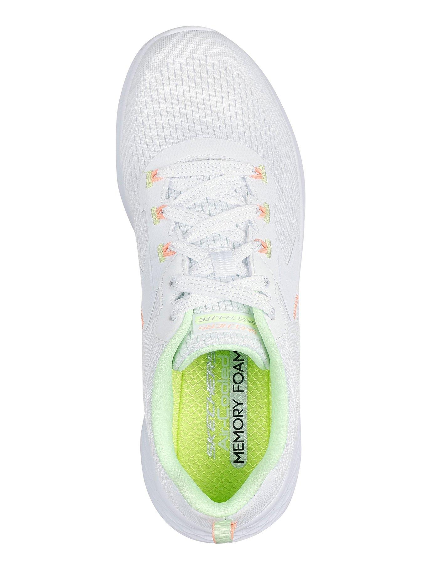 Image 3 of 5 of Skechers Engineered Mesh Lace-up Trainer - White