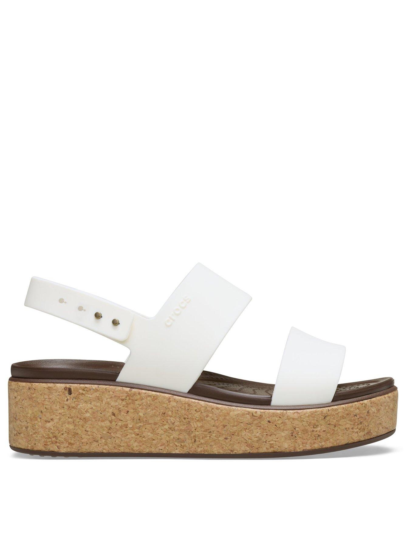 undefined Brooklyn Cork Low Wedge - Cream