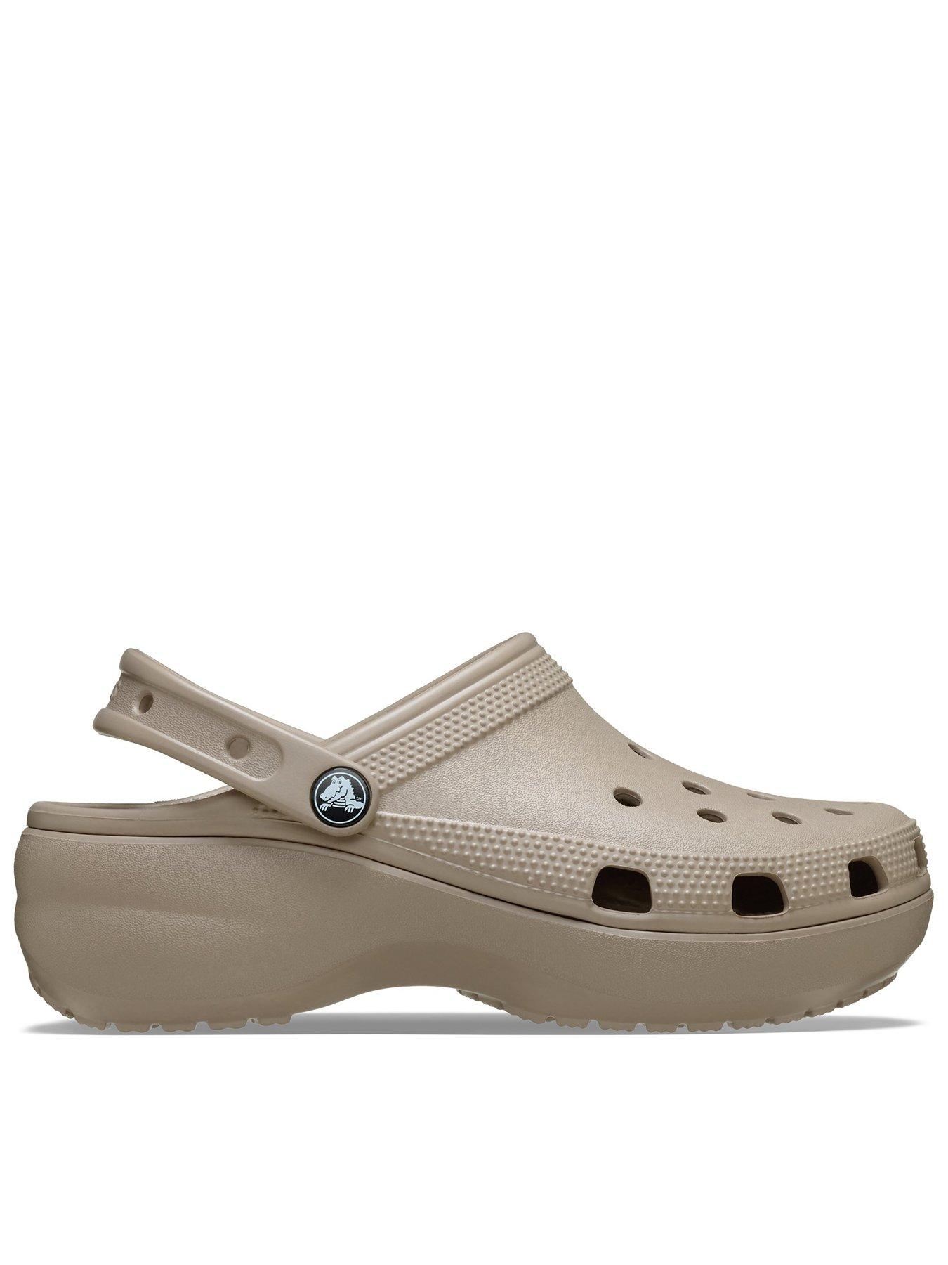 Crocs Classic Platform Clogs  - Brown