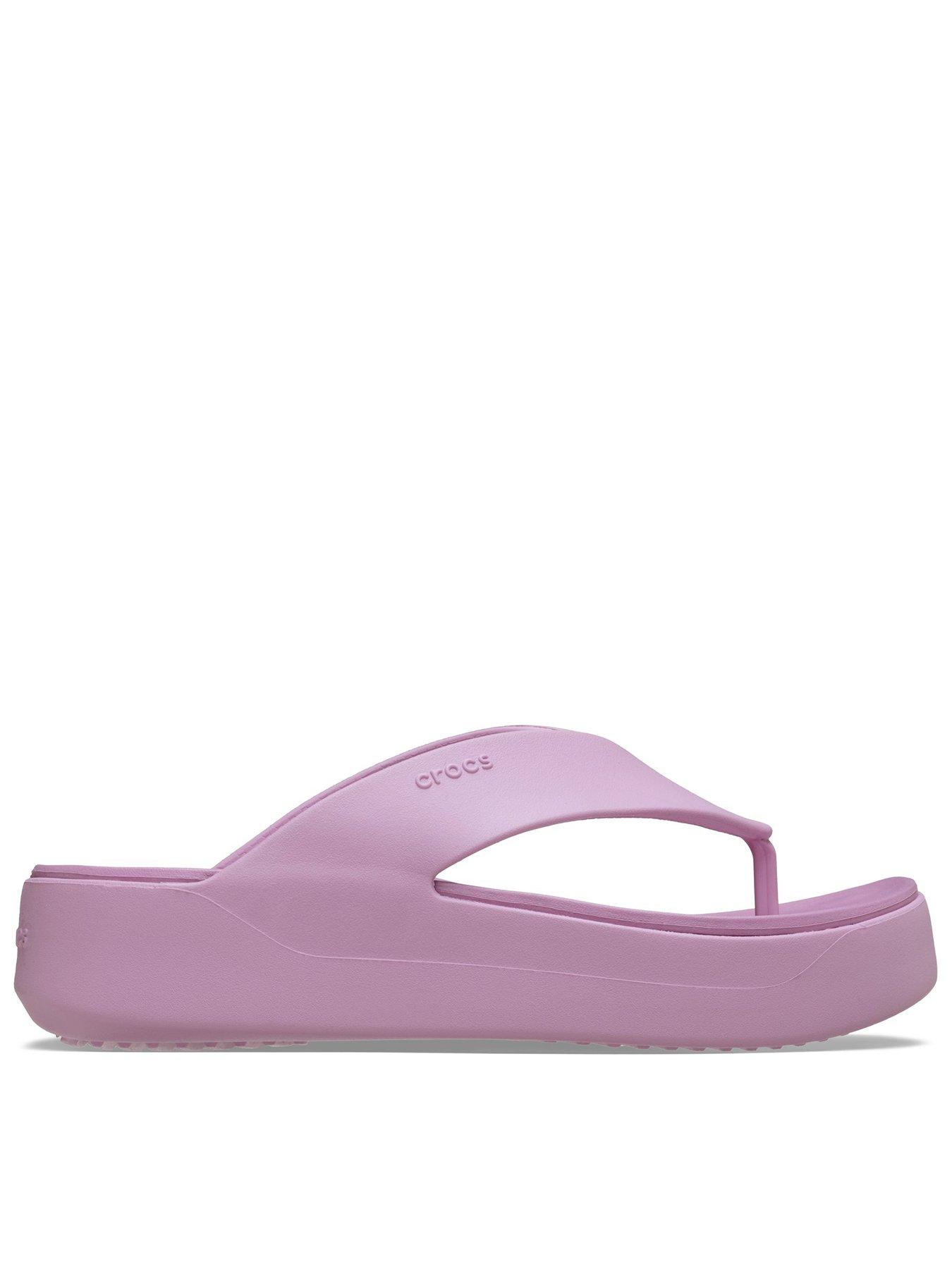 undefined Getaway Platform Flip Flops - Purple