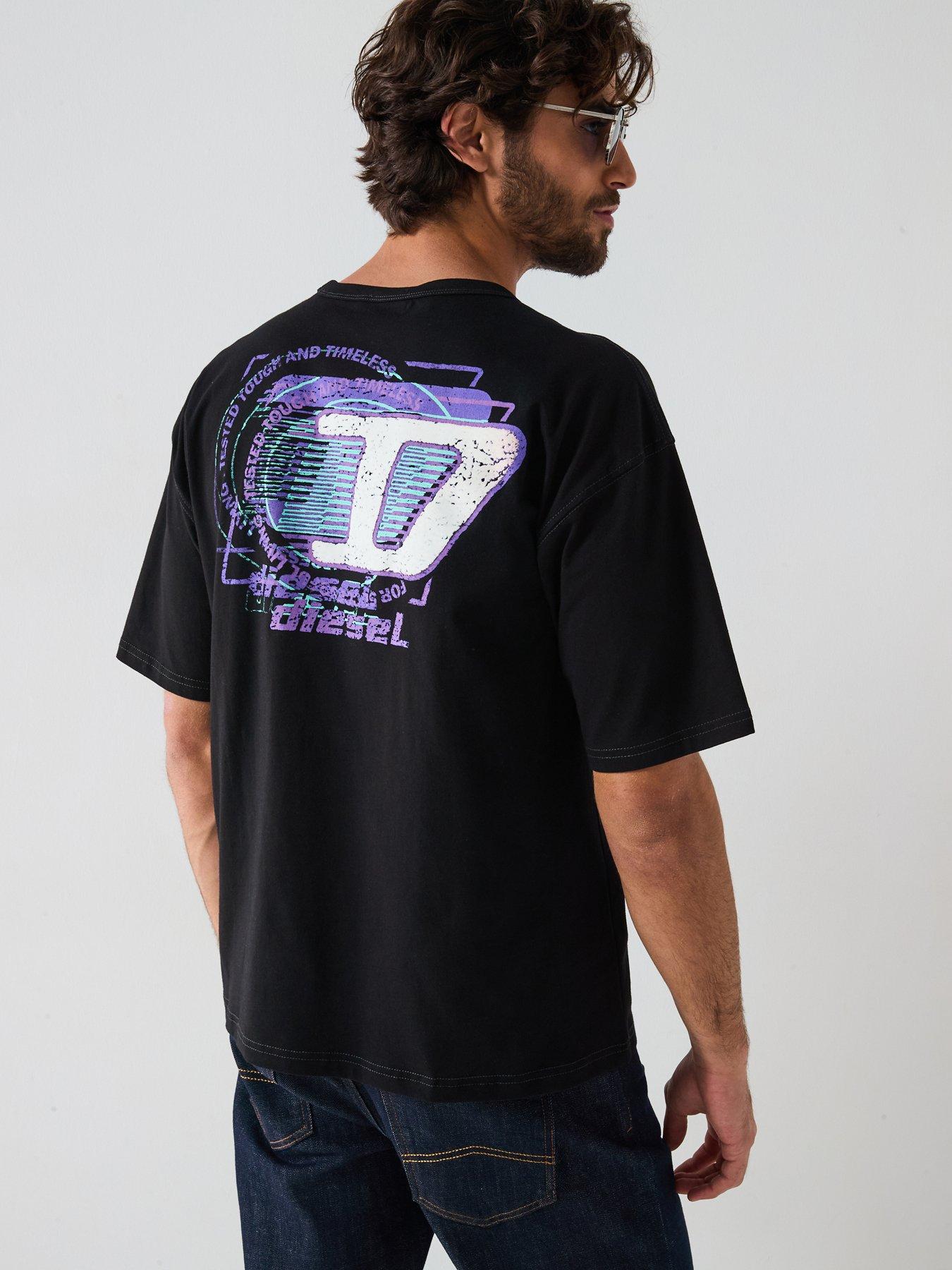 undefined Diesel T-boxt-r16 Backhit Graphic T-shirt- Black
