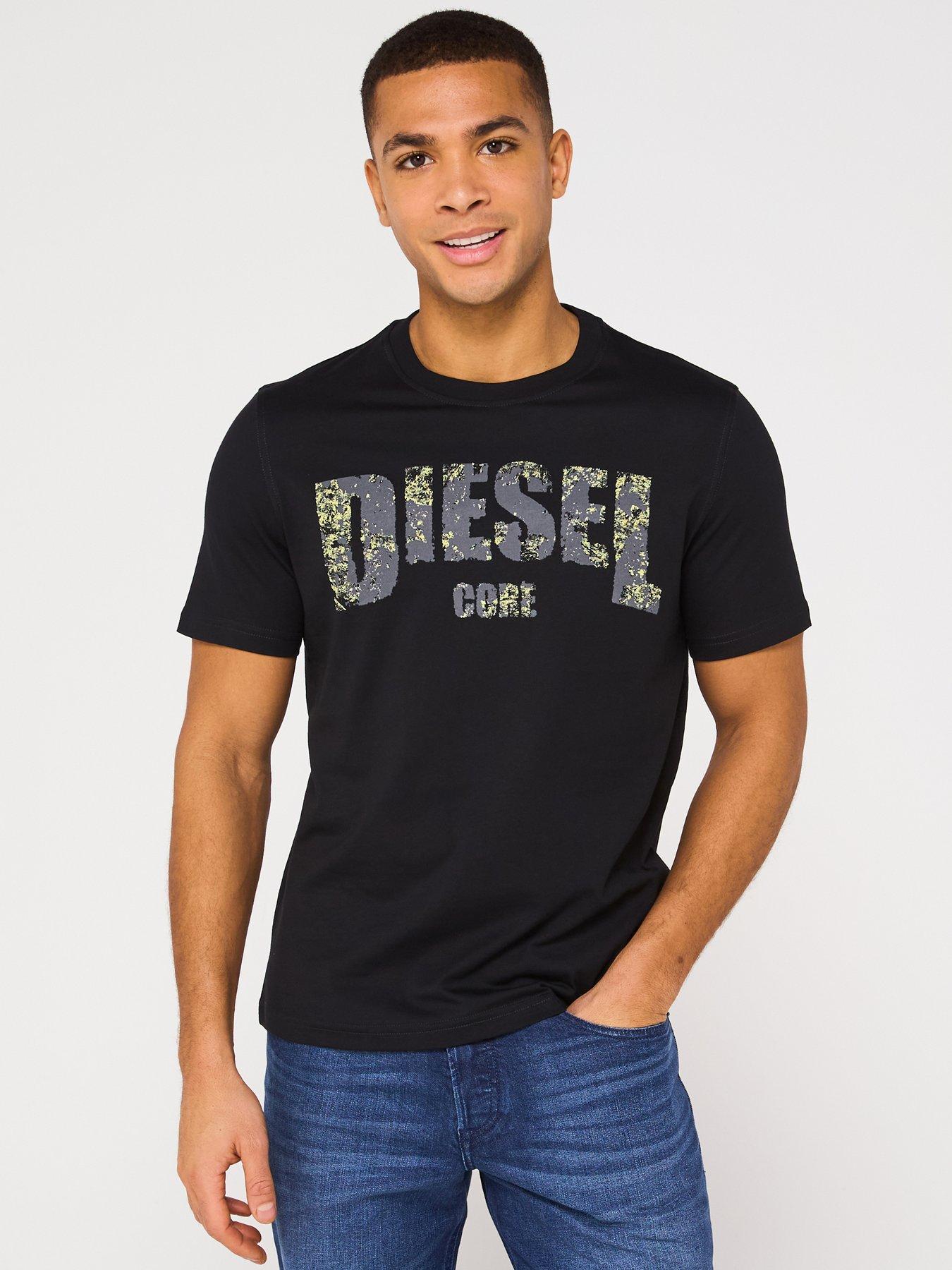 undefined T-Adjust-R25 Chest Logo T-Shirt - Black