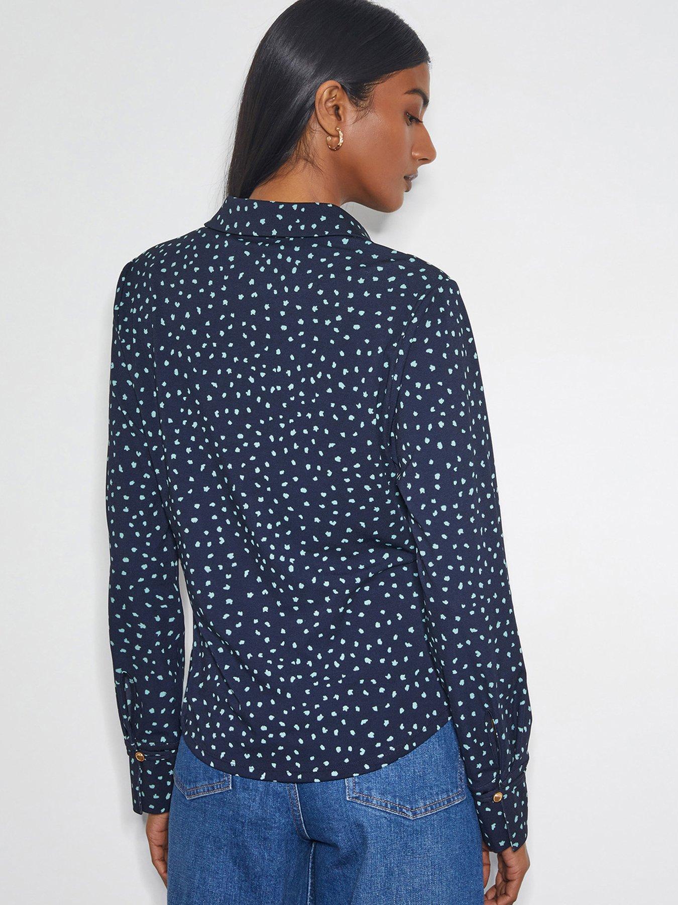 Image 2 of 4 of Monsoon Novie Print Jersey Shirt - Navy