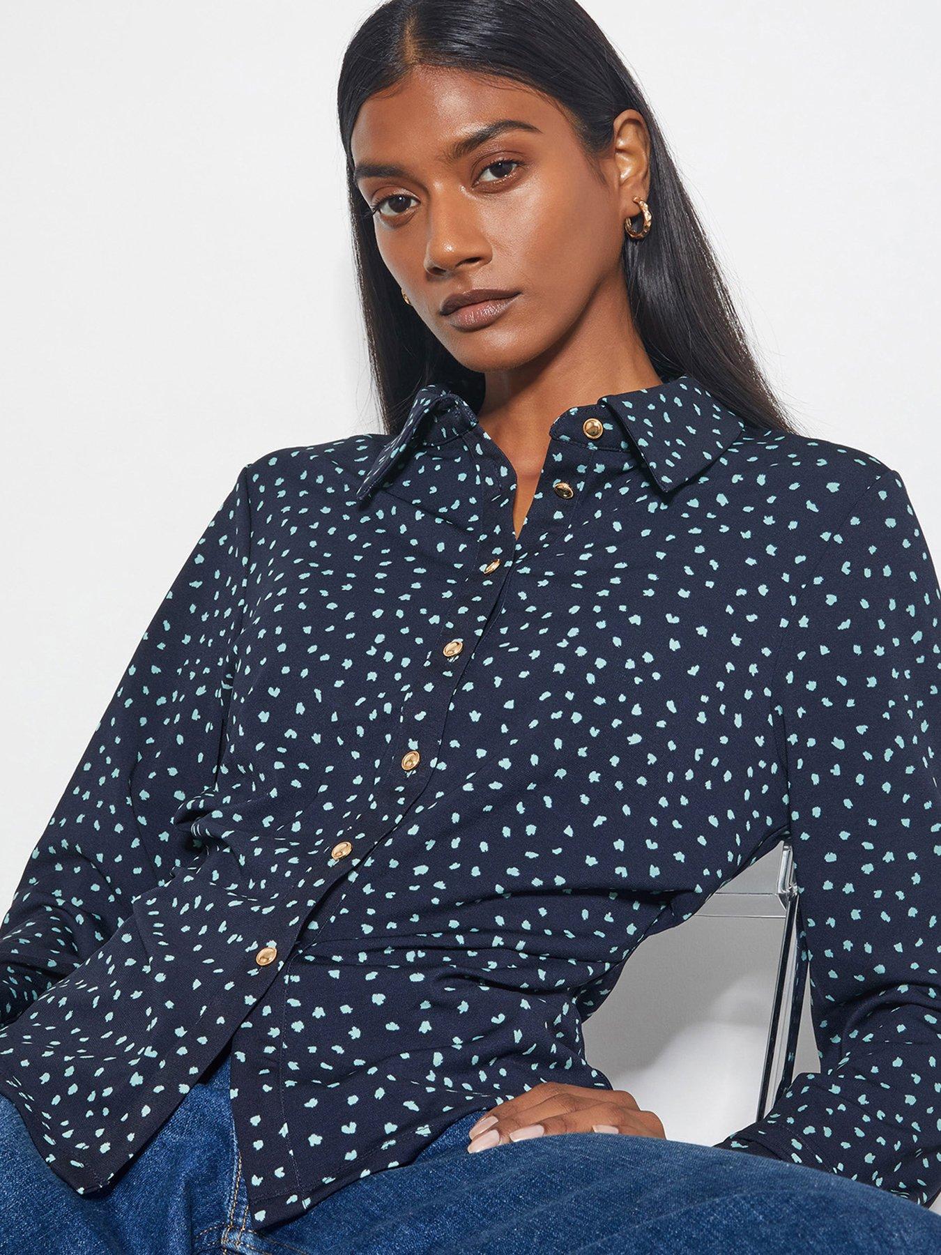 Image 3 of 4 of Monsoon Novie Print Jersey Shirt - Navy