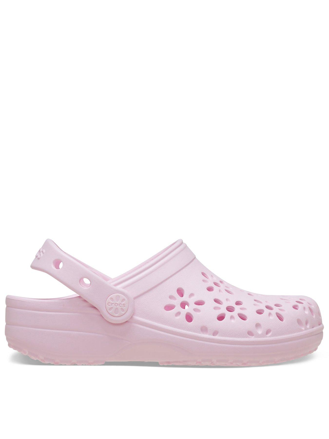 undefined Classic Floral Cut Out Clog K - Pink
