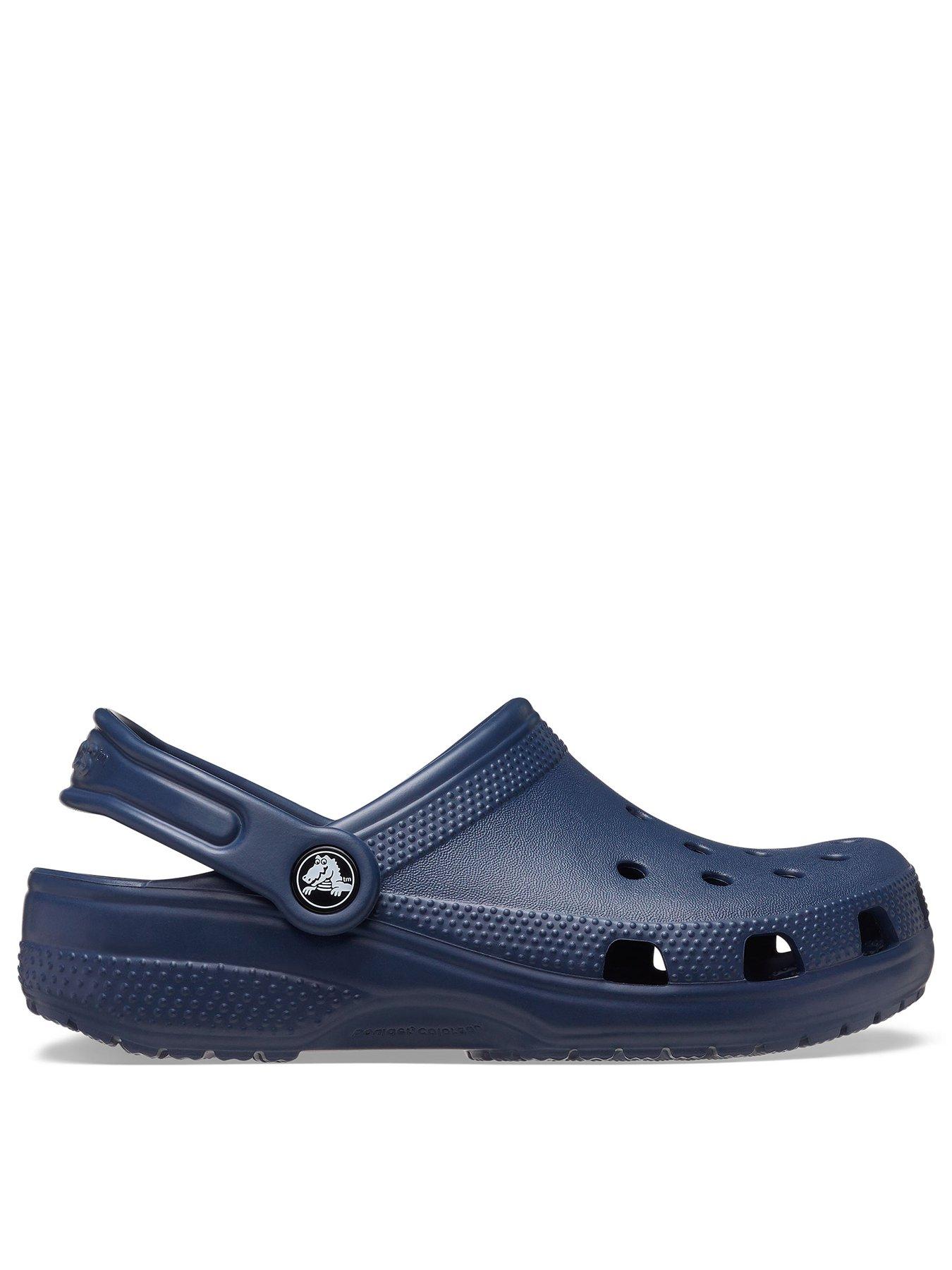 Crocs Kids Classic Clog, Navy, Size 3 Older