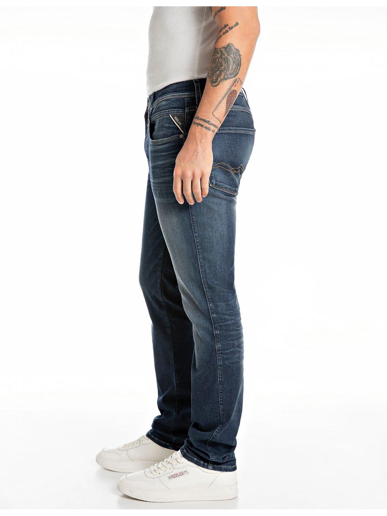 Image 3 of 3 of Replay Anbass Slim Fit Jeans- Blue