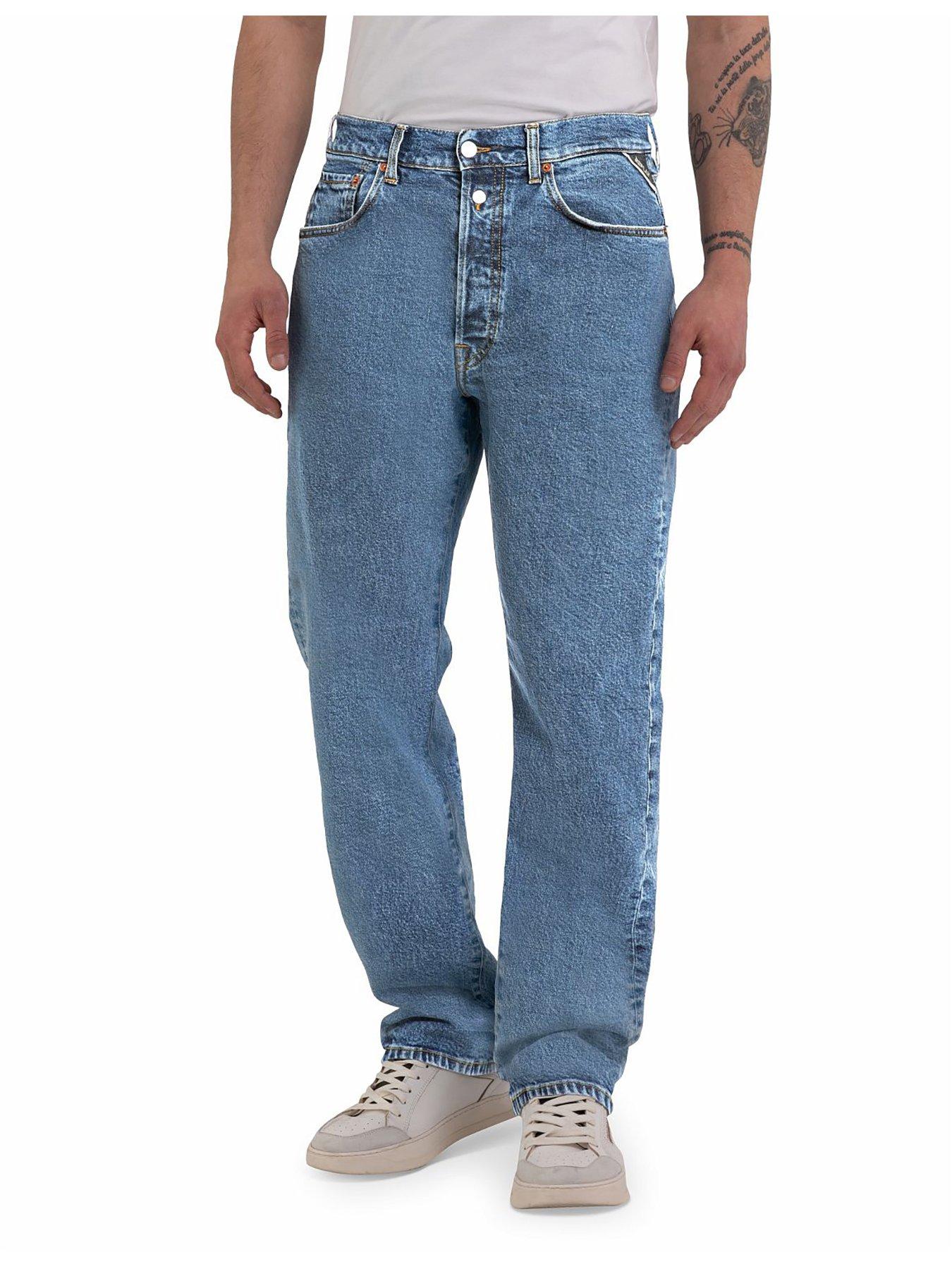 undefined M9Z1 Loose Fit Jeans- Blue