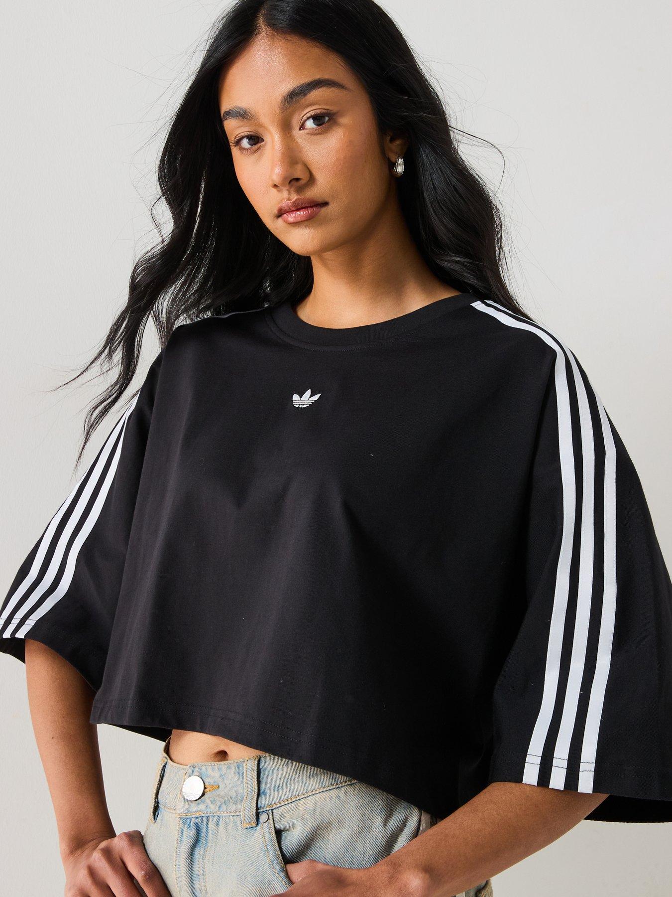 adidas Originals Adilenium Boxy Oversized T-Shirt - Black | Very