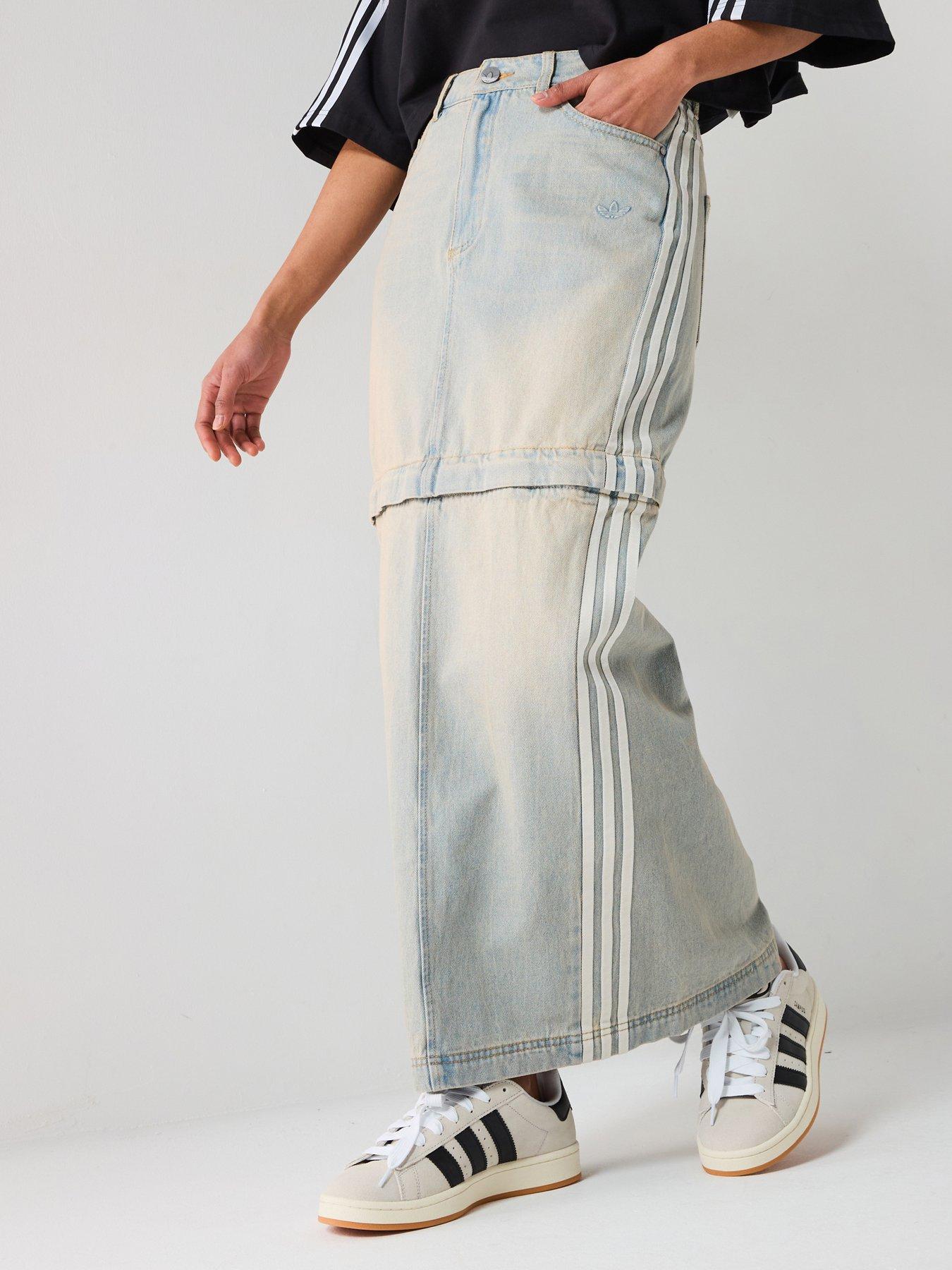 Adidas Originals Adilenium Two-In-One Denim Skirt - Blue