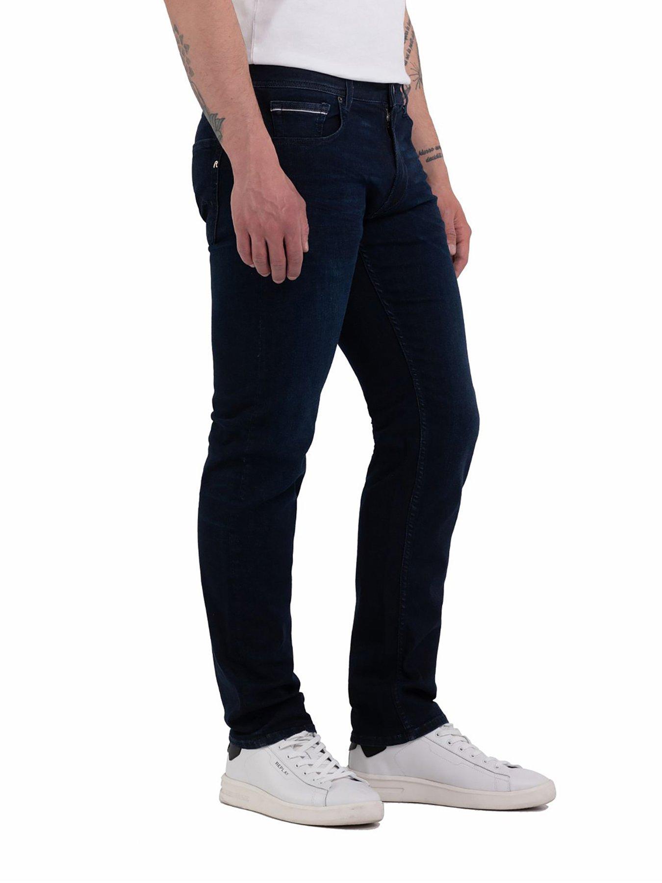Dark Blue Replay Jeans Grover Replay Grover C-Stretch Slim