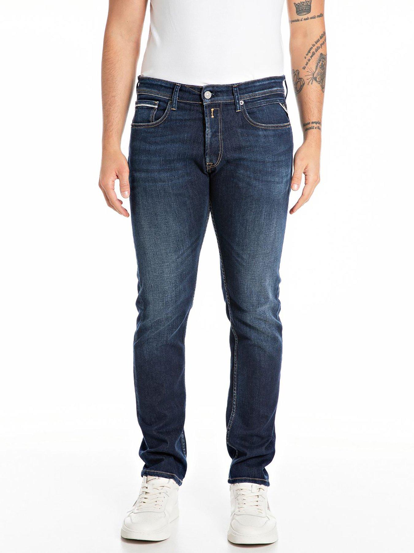 undefined Grover Slim Straight Fit Jeans - Dark Blue