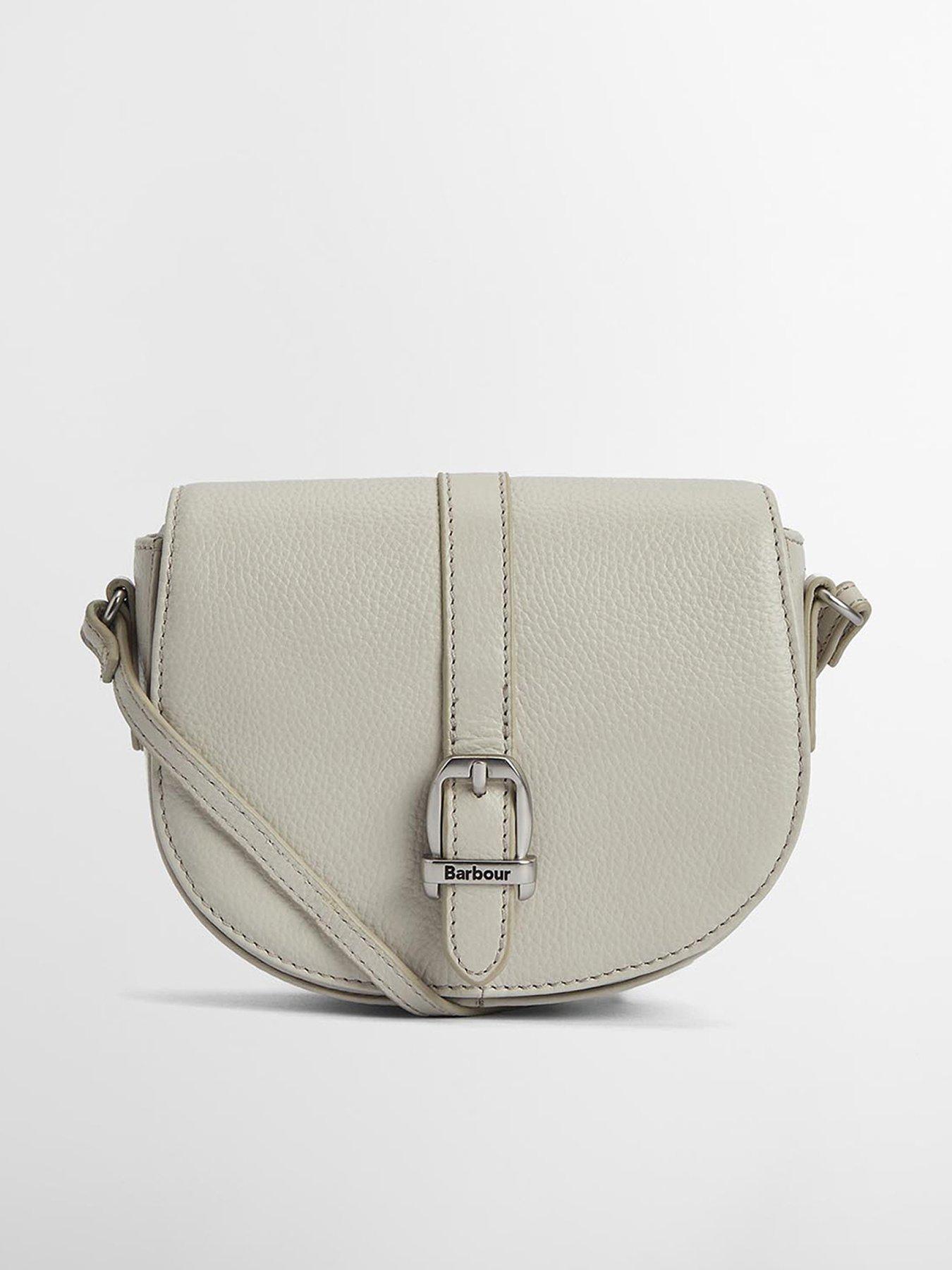 undefined Laire Leather Saddle Bag - Beige