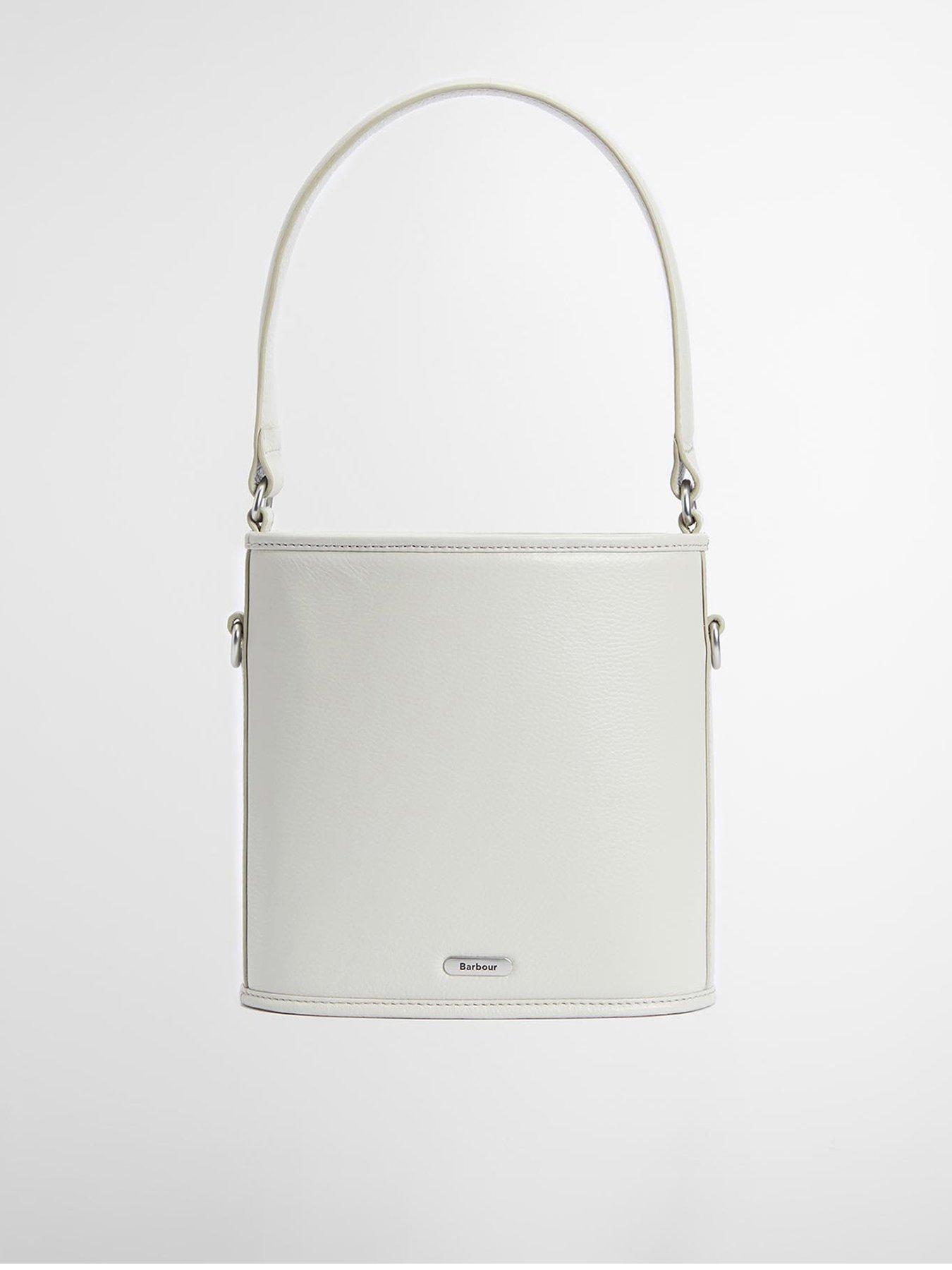 undefined Laire Leather Bucket Bag - Beige