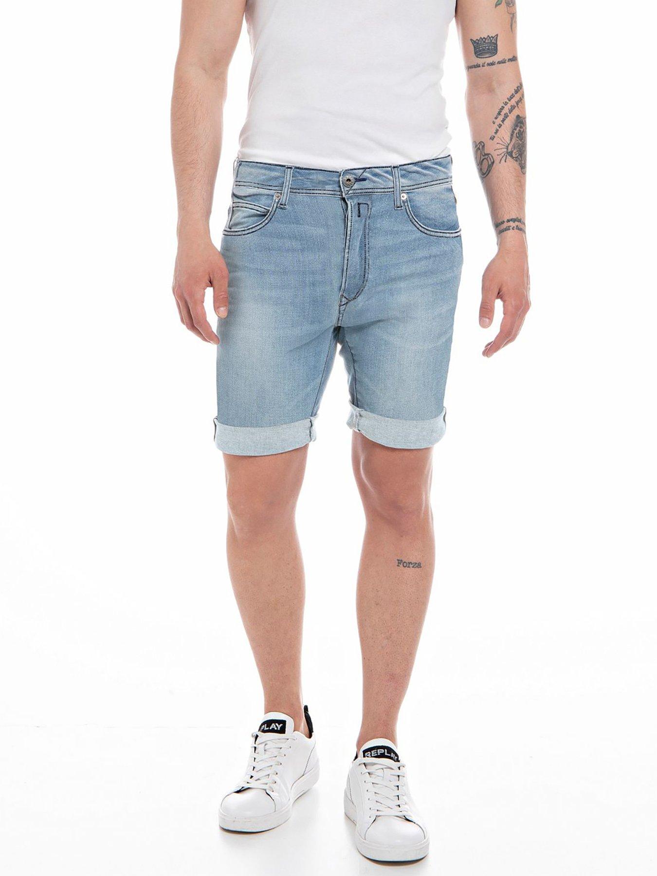 Replay 981 Denim Shorts- Light Wash