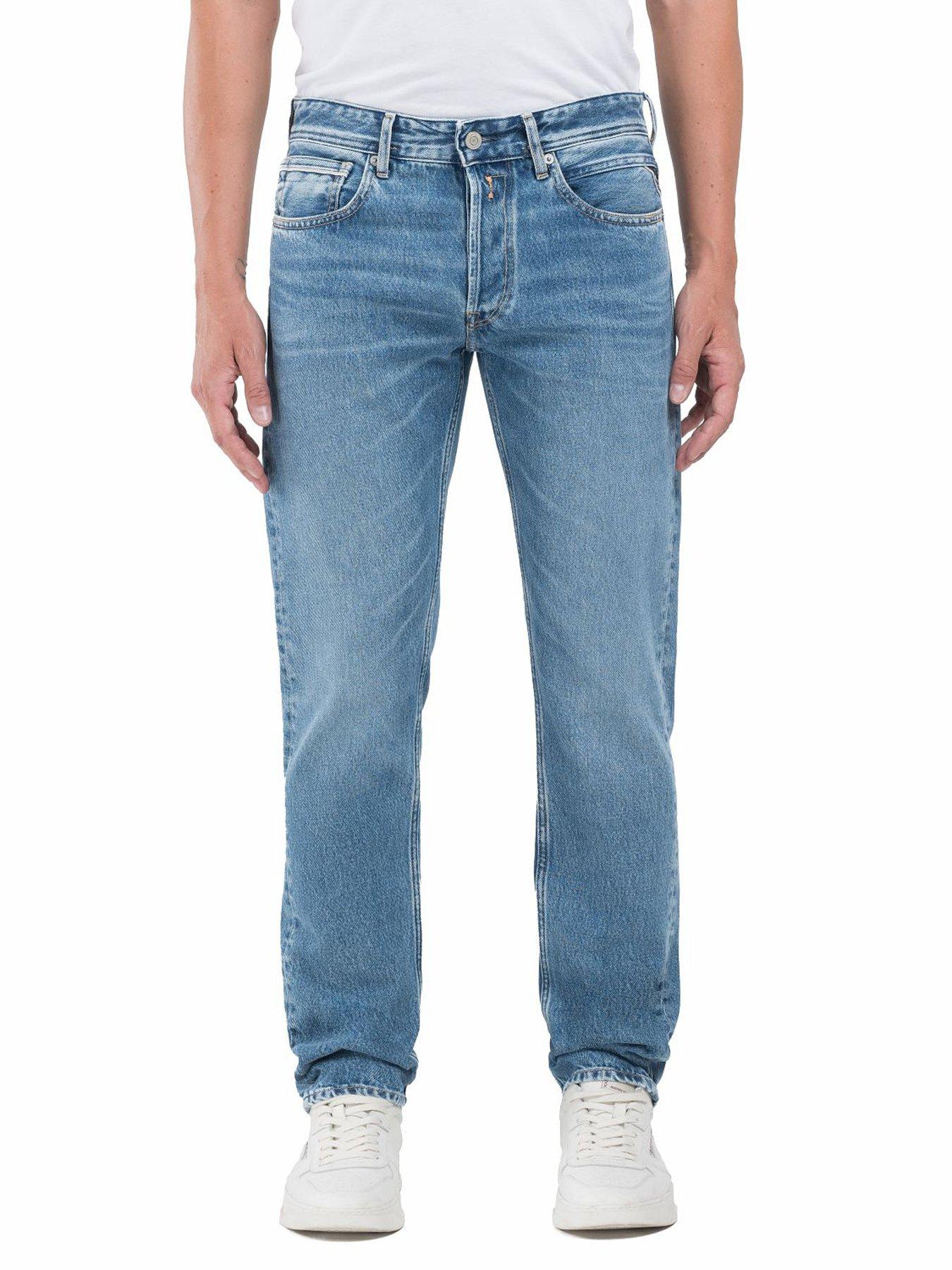 undefined Grover Regular Straight Fit Jeans- Blue
