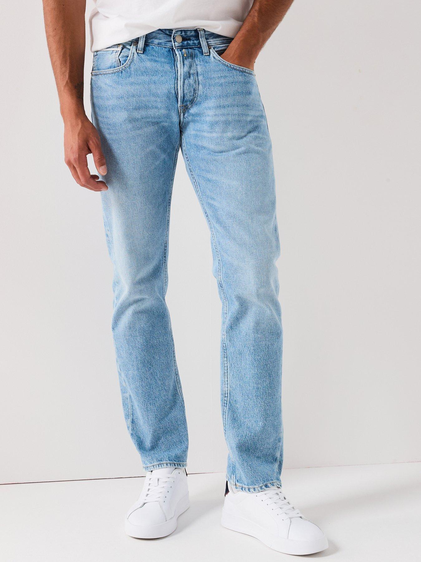 Replay Grover Regular Straight Fit Jeans Light Blue Very