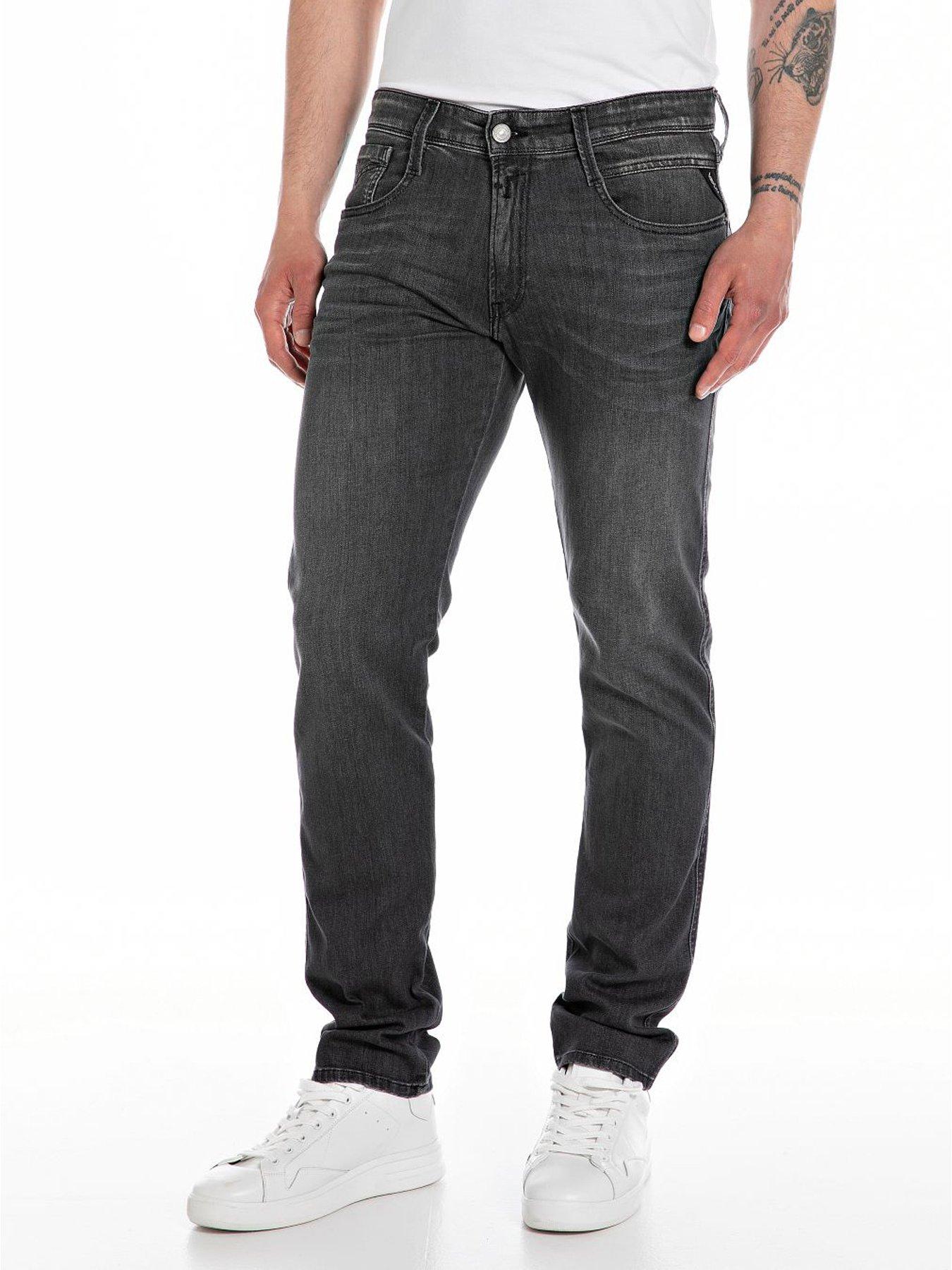 Replay Anbass Slim Fit Jeans Dark Grey Very
