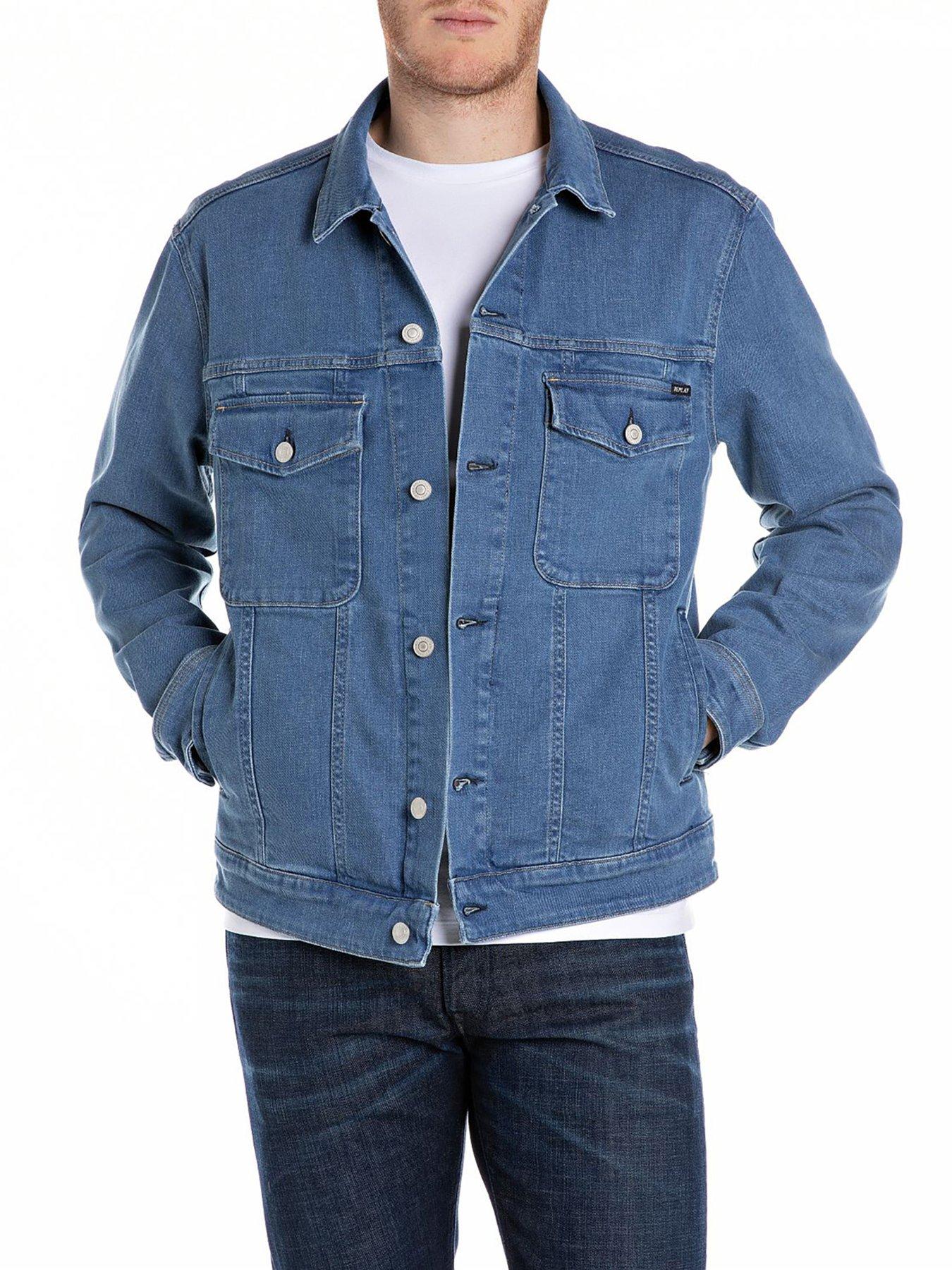 undefined Double Pocket Denim Shirt- Mid Wash