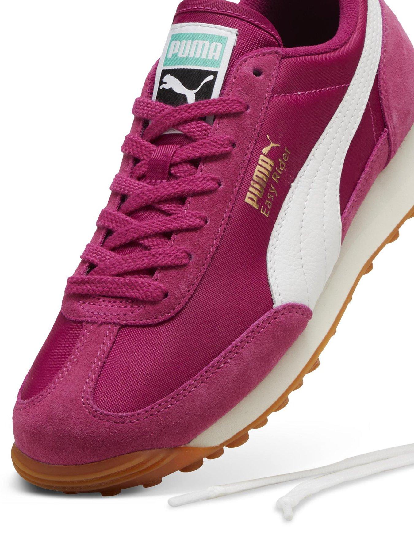 Puma Women's Easy Rider Vintage Trainers Dark Pink Very