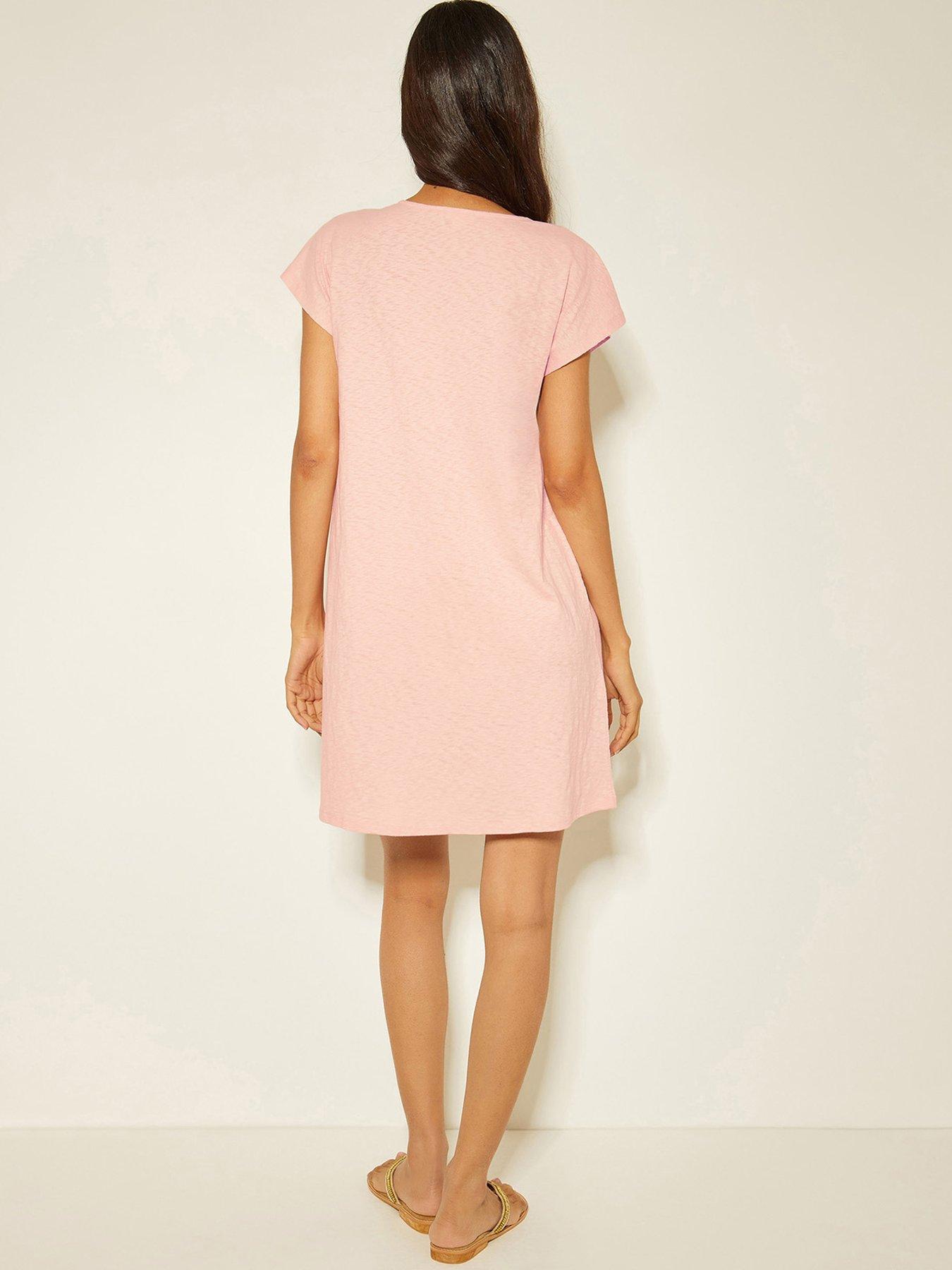 Image 2 of 4 of Monsoon Jodie Tunic Kaftan - Pink