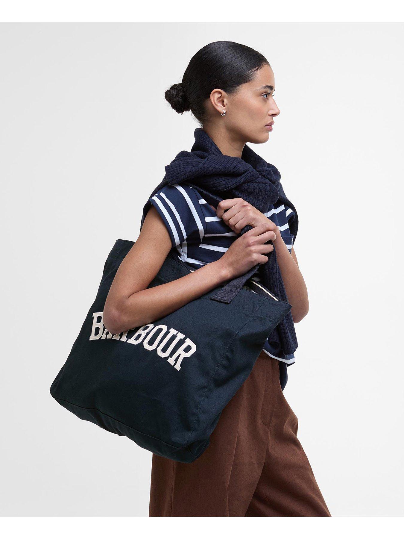 Image 2 of 5 of Barbour Logo Holiday Tote Bag - Blue