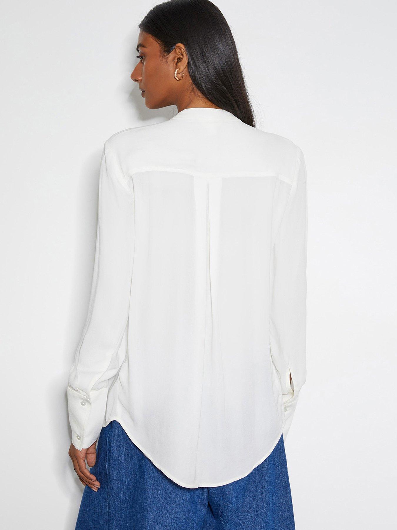 Image 2 of 4 of Monsoon Bella Frill Blouse - Cream