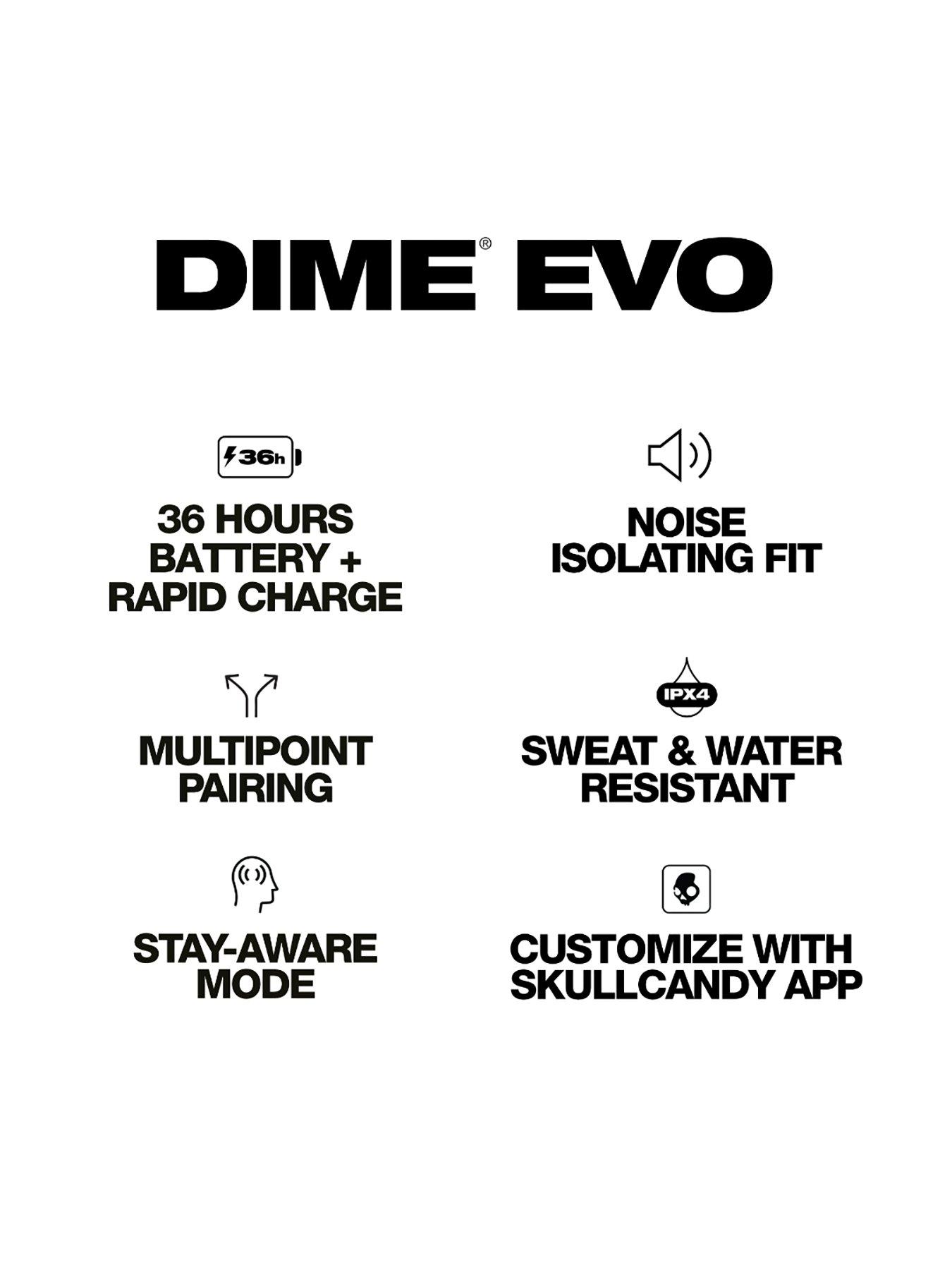 Image 6 of 6 of Skullcandy Dime Evo True Wireless Earbuds