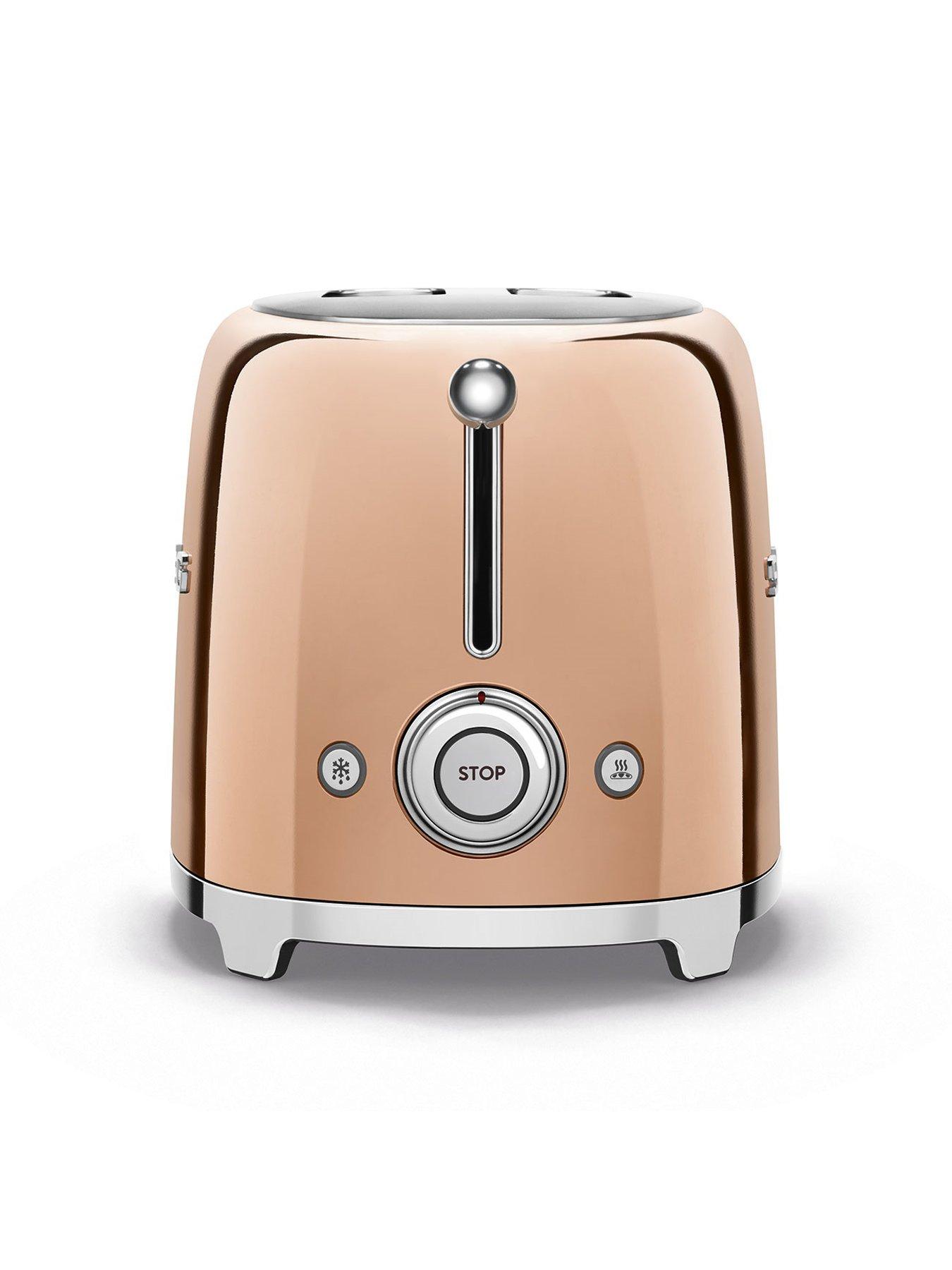 Smeg EEJB269 Kettle Slice Toaster, Rose Gold Very