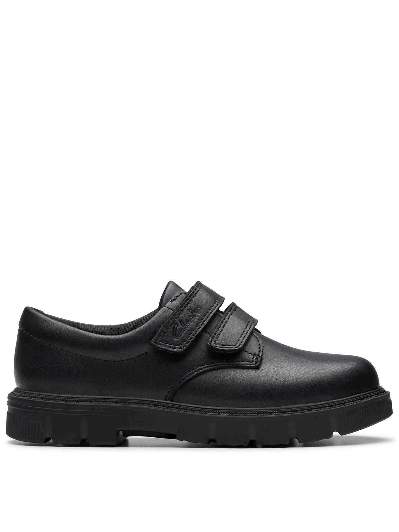 Clarks Lorcam Loop K, Black, Size 1.5 Older