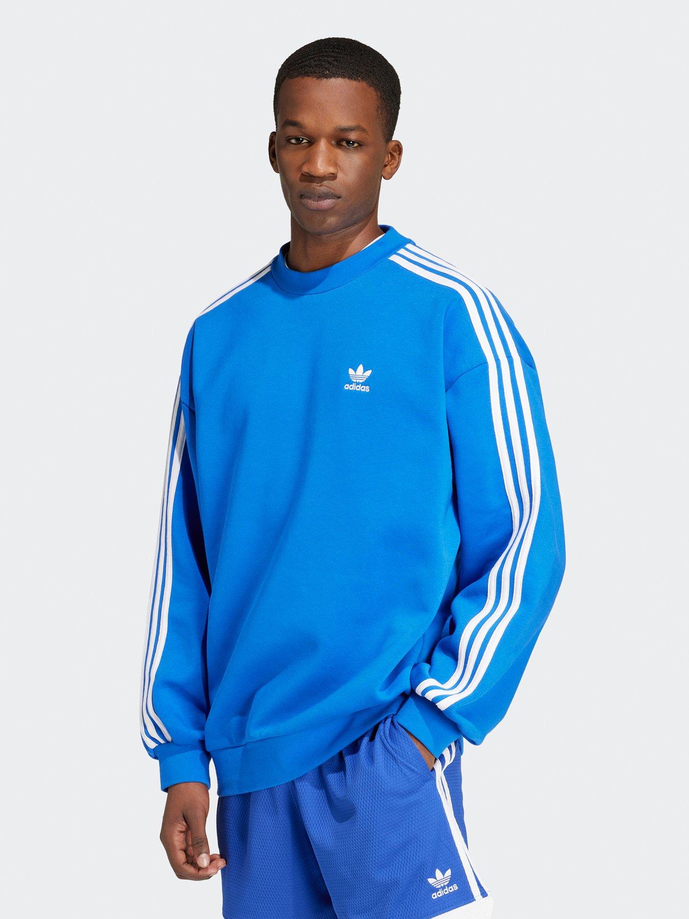undefined Men's Adicolor Oversized Crew Sweatshirt - Blue