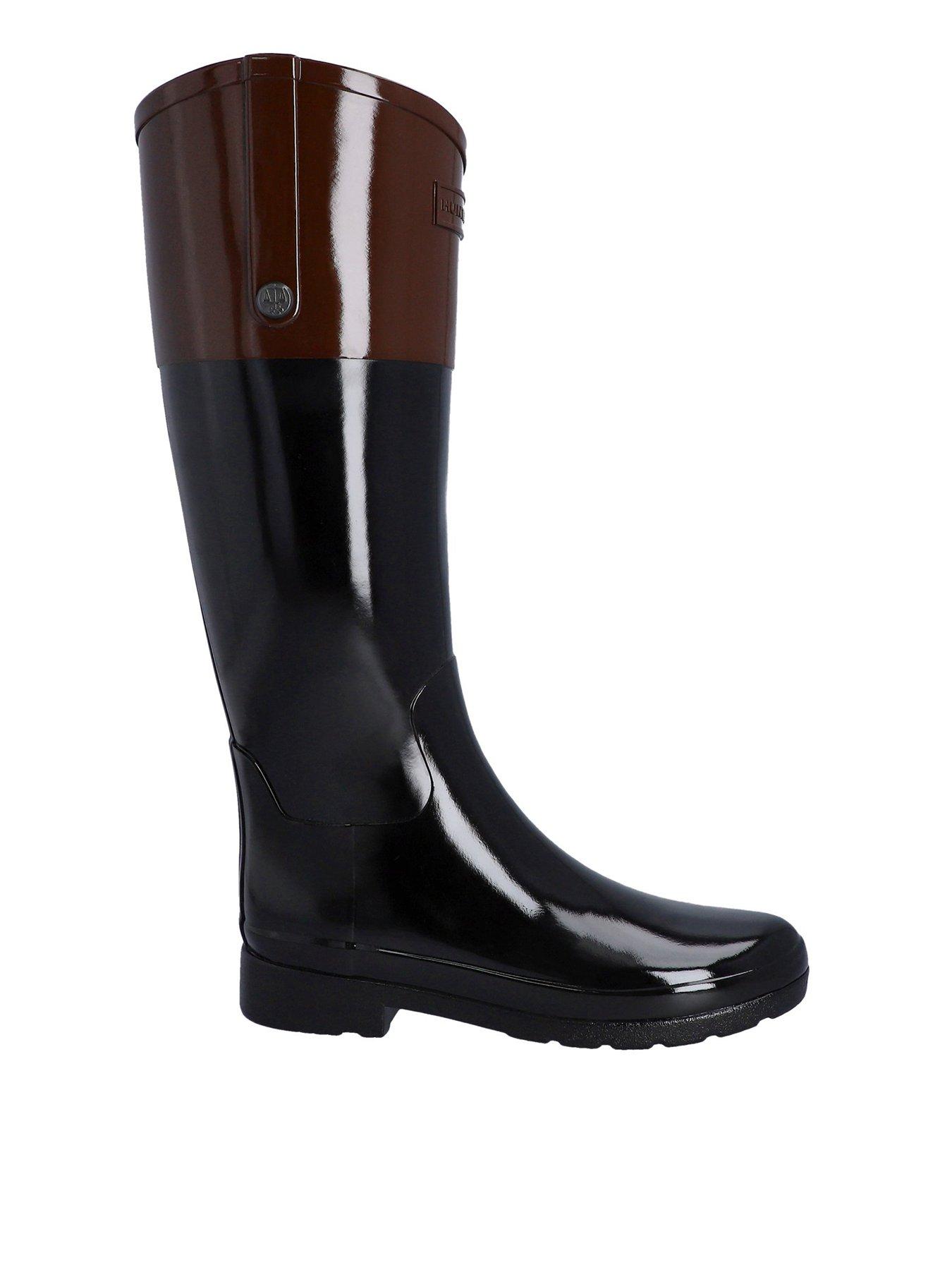 undefined Women's Refined Riding Boots - Brown/Black