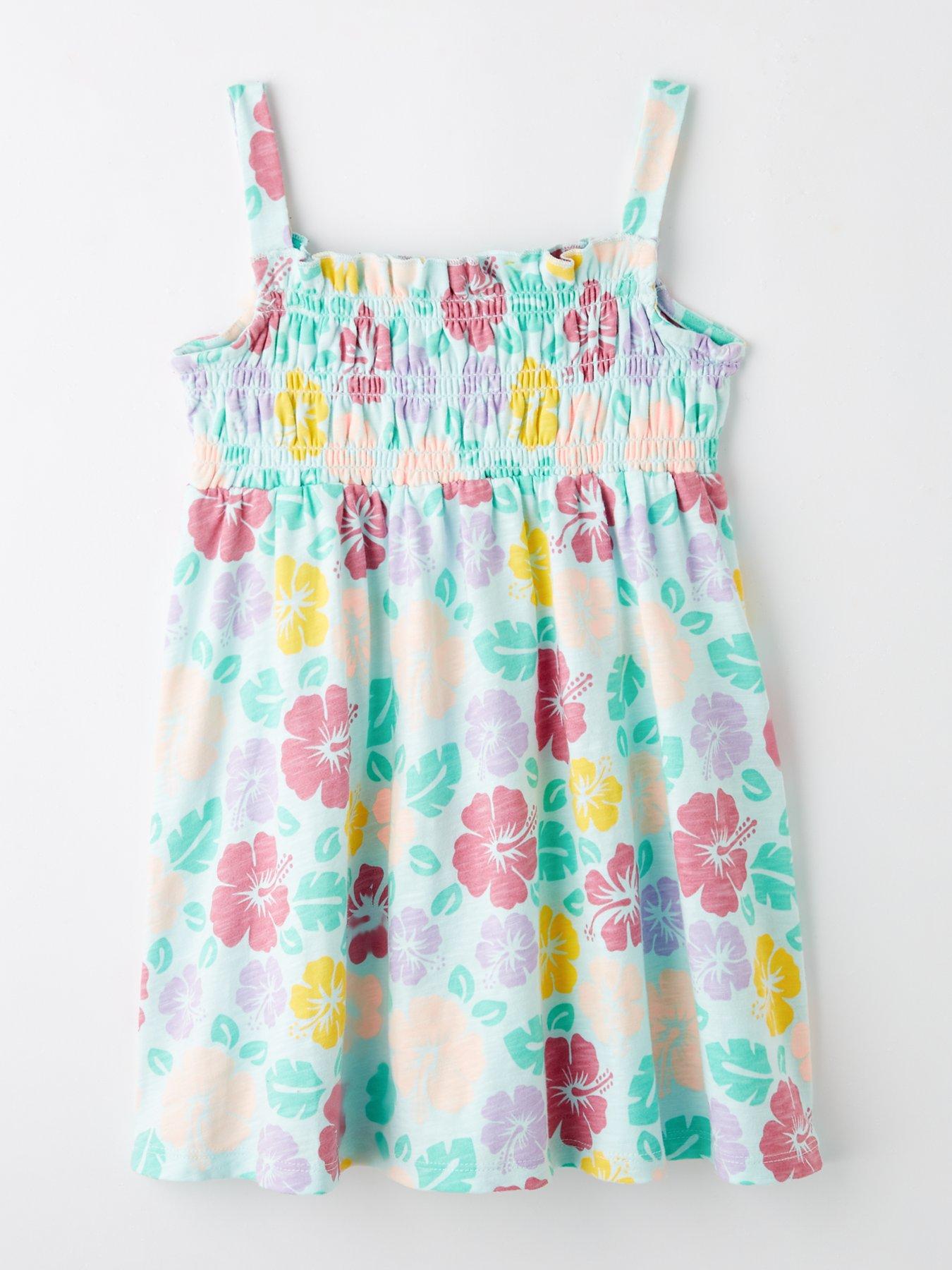 Image 3 of 5 of Mini V by Very Girls 2 Pack Shirred Dresses - Multi
