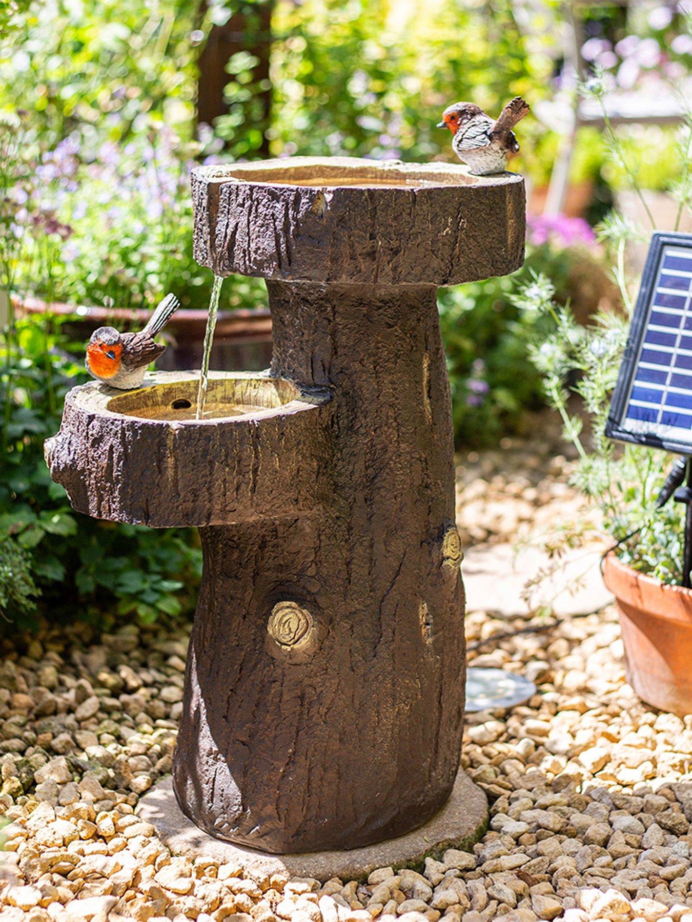 La Hacienda Robin Springs Bird Bath, Including LED