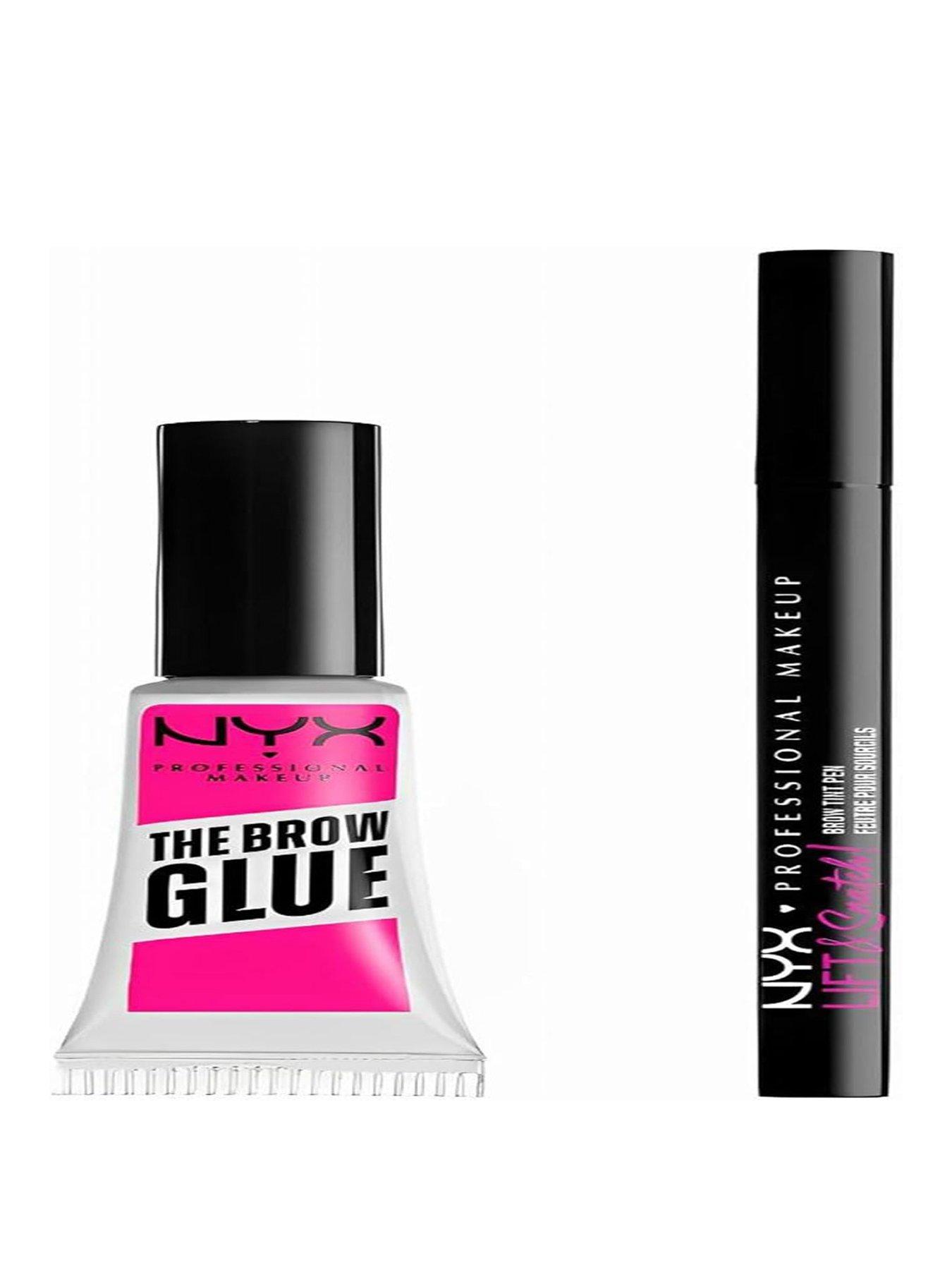 NYX PROFESSIONAL MAKEUP Brow Glue, Instant Brow Styler, Laminated Brow look, Clear  &   Lift And Snatch Brow Tint Pen, Smudge-proof, Transfer-proof, Espresso