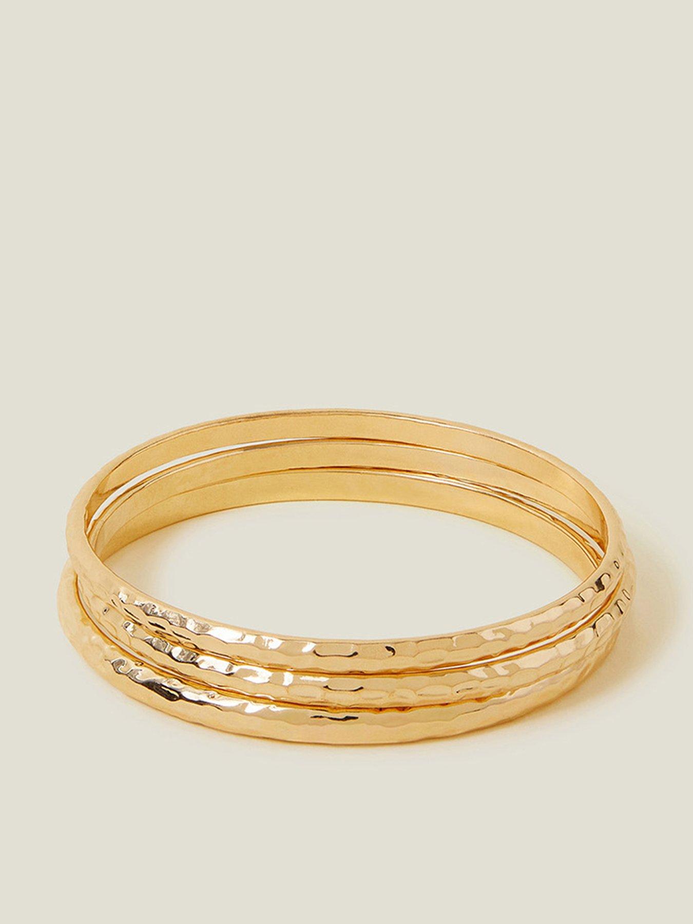 Accessorize 3-pack Textured Bangles | Very