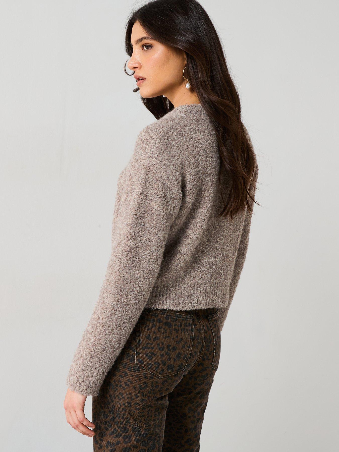 Mango Soft Textured Jumper - Brown | Very