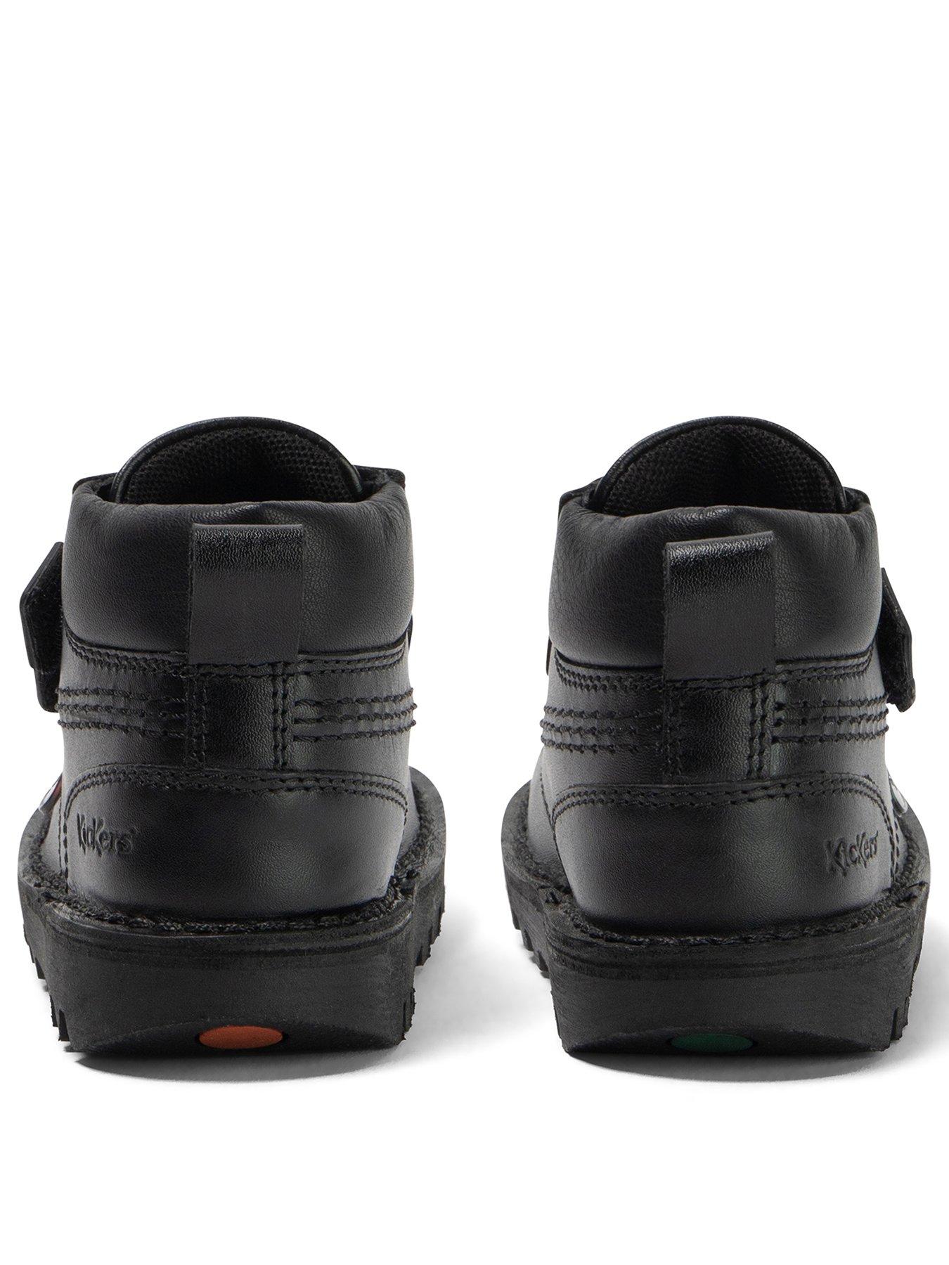 Image 3 of 7 of Kickers Infant&nbsp;Kick Hi Roll Leather Shoes - Black