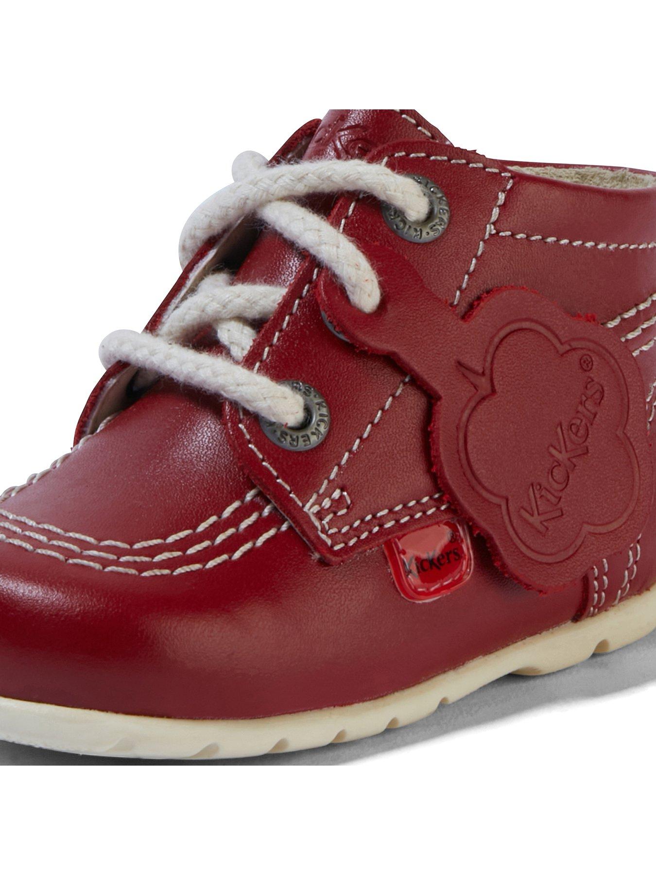 Kickers Kick Hi Baby Lthr B Red | Very.co.uk