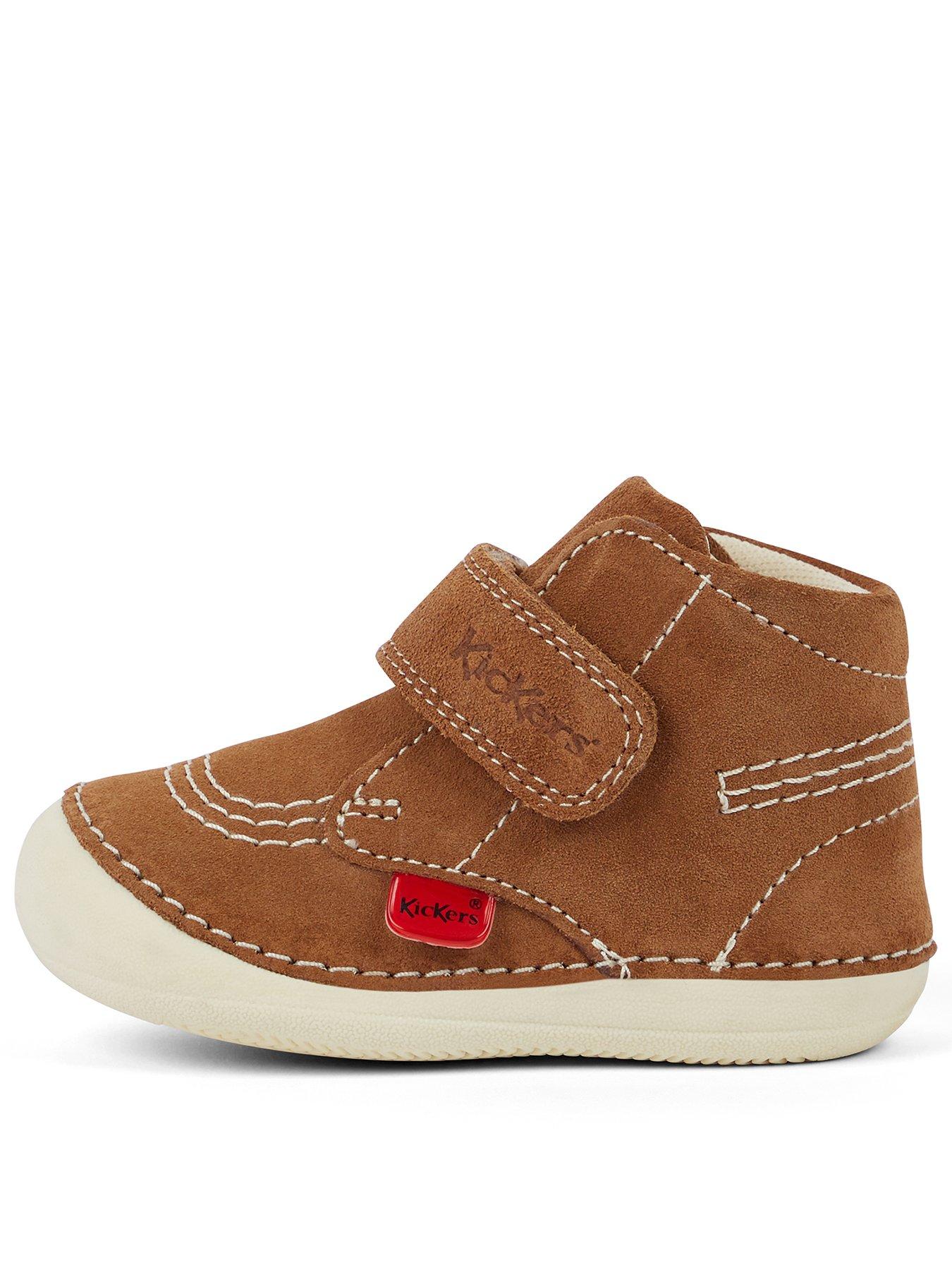 Image 1 of 6 of Kickers Softer Hi Baby Suede Boots - Tan