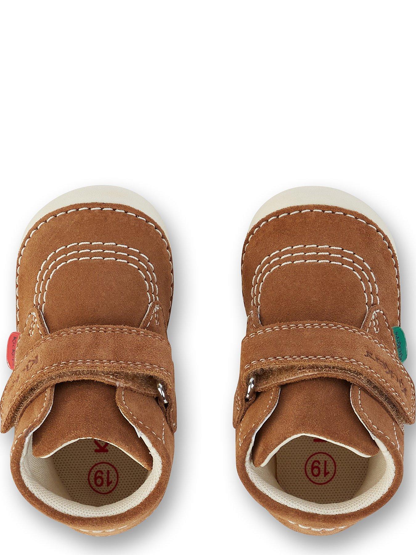 Image 4 of 6 of Kickers Softer Hi Baby Suede Boots - Tan
