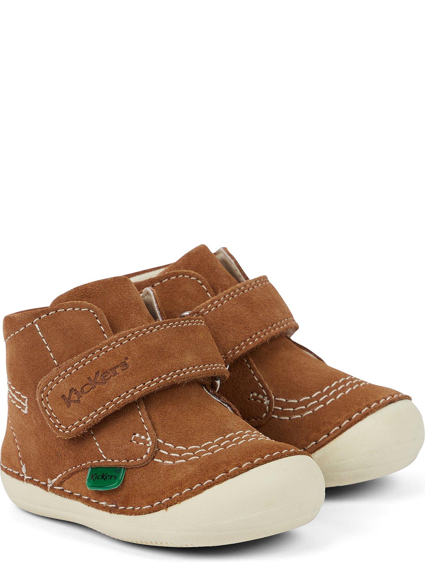 Image 5 of 6 of Kickers Softer Hi Baby Suede Boots - Tan