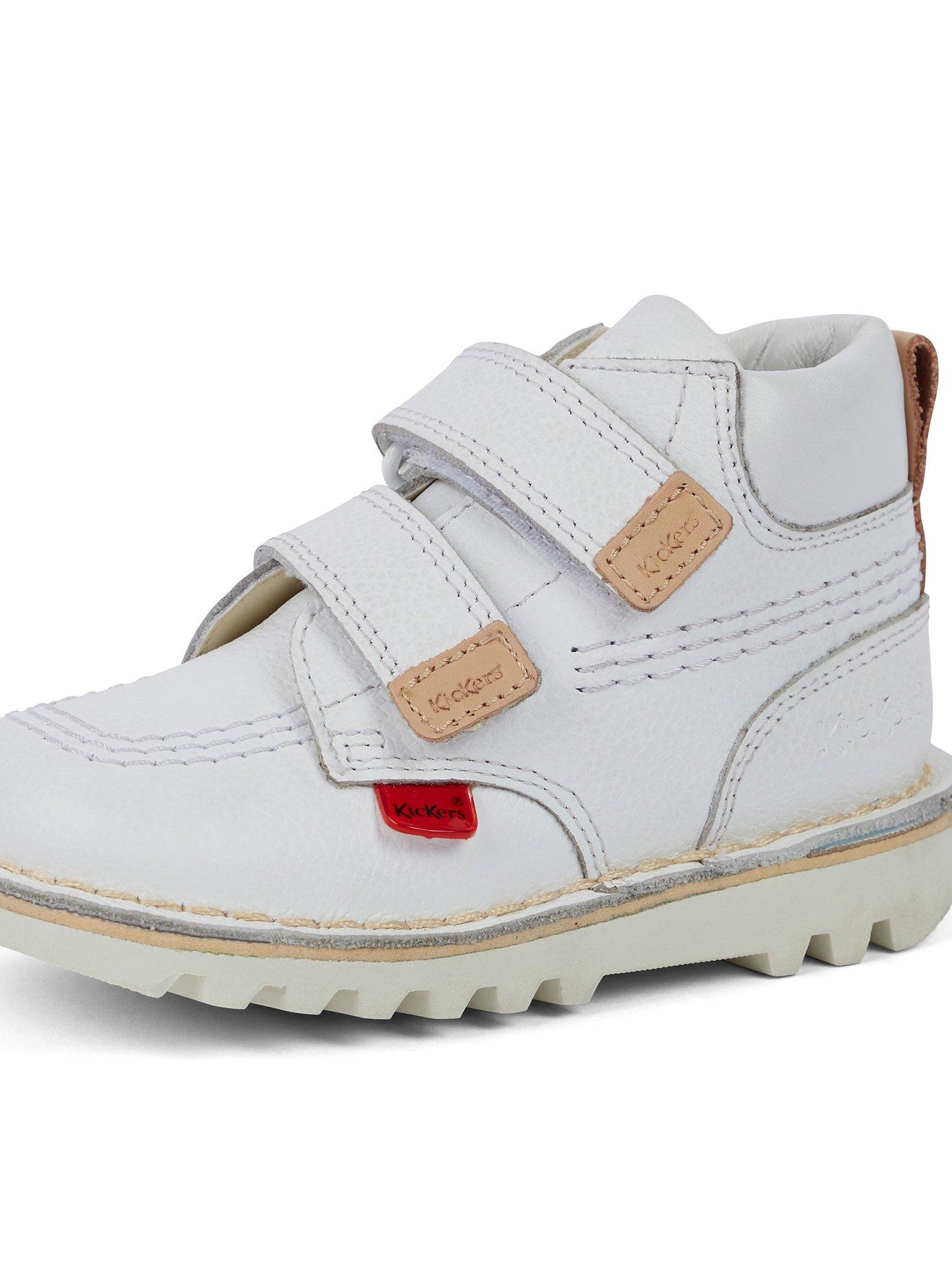Kickers Kick Hi Roll Lthr Iu Wht | Very.co.uk