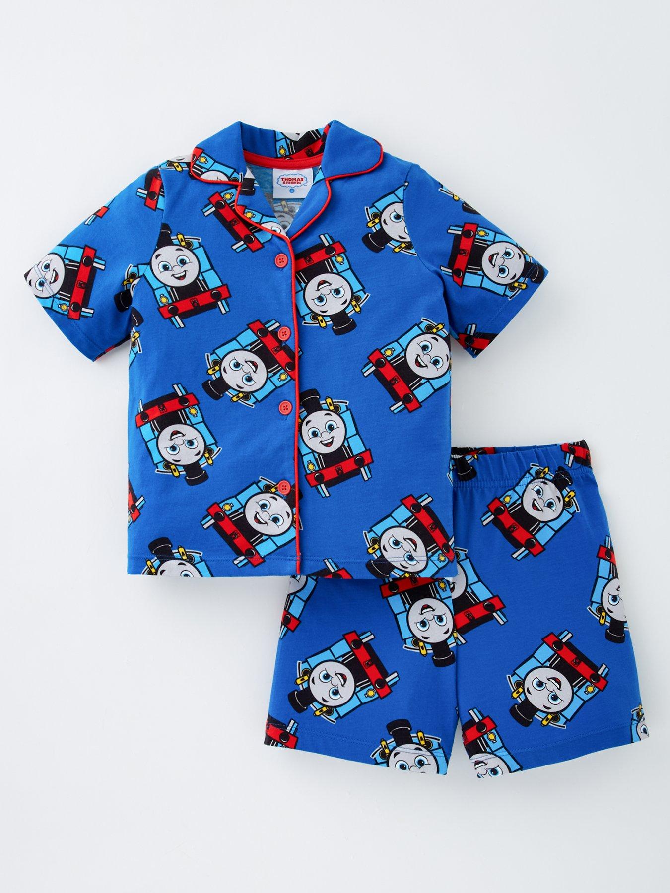 undefined Thomas The Tank Printed Button Through Pyjamas - Blue
