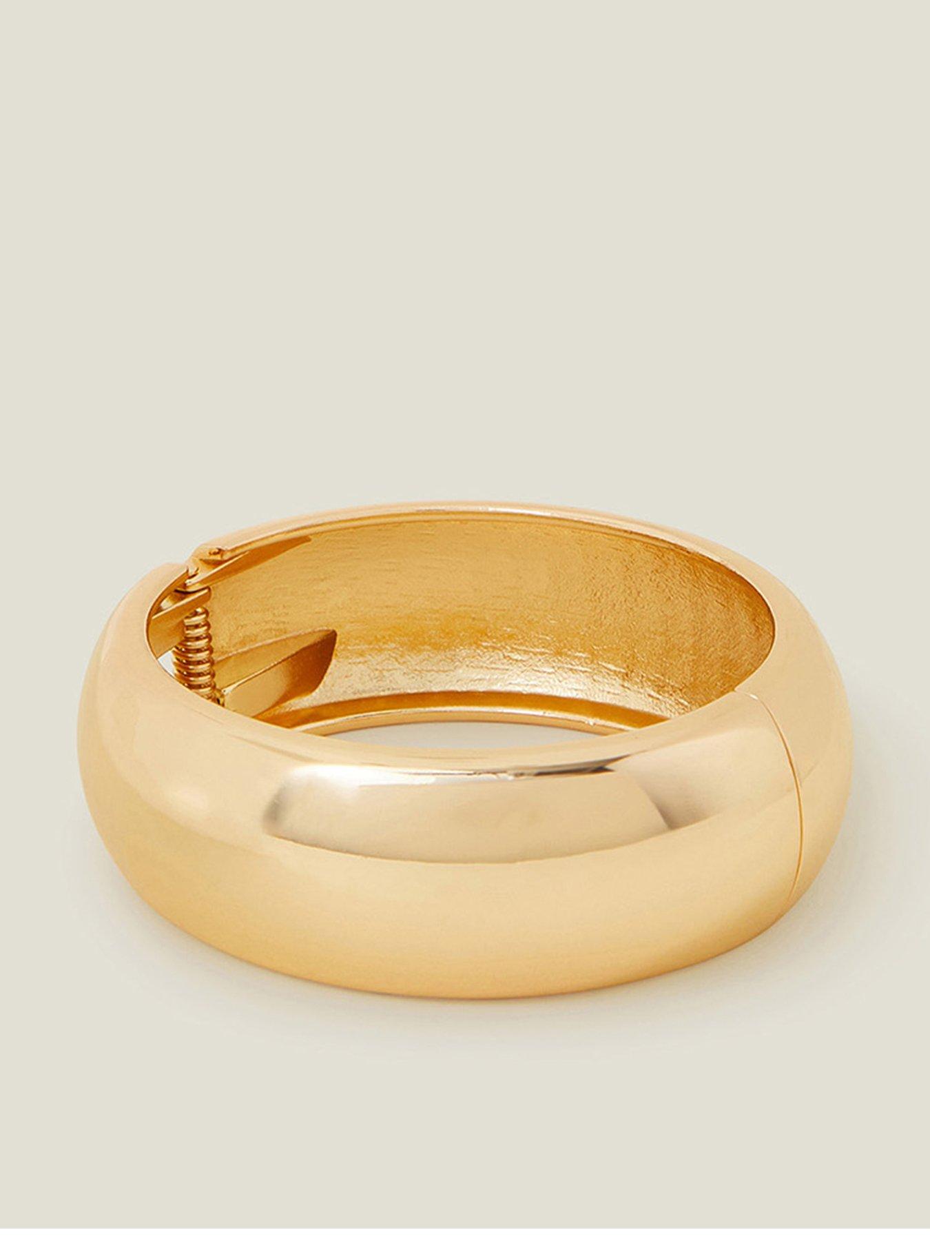 Image 1 of 3 of Accessorize Shiny Chunky Bangle