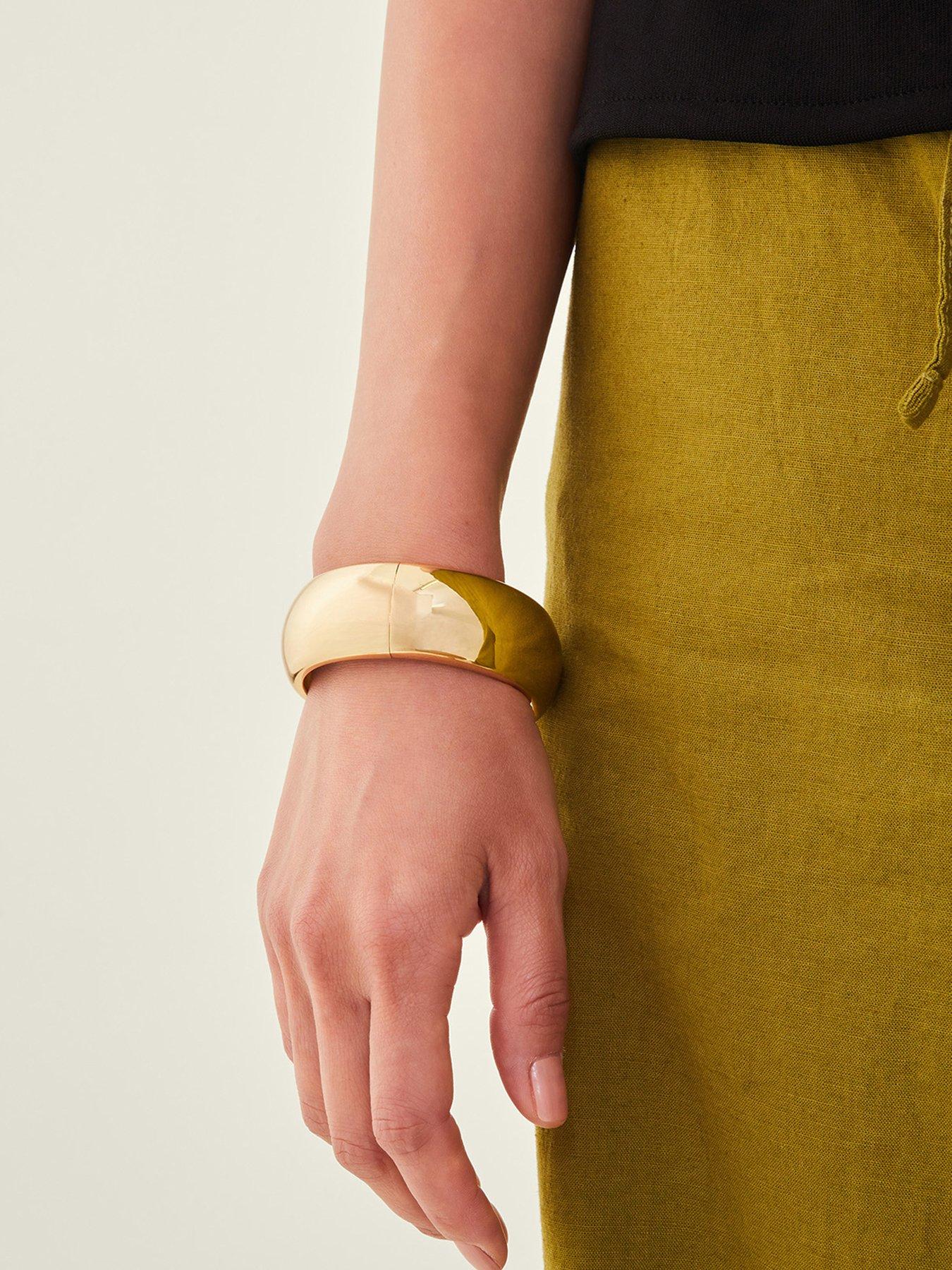 Image 2 of 3 of Accessorize Shiny Chunky Bangle