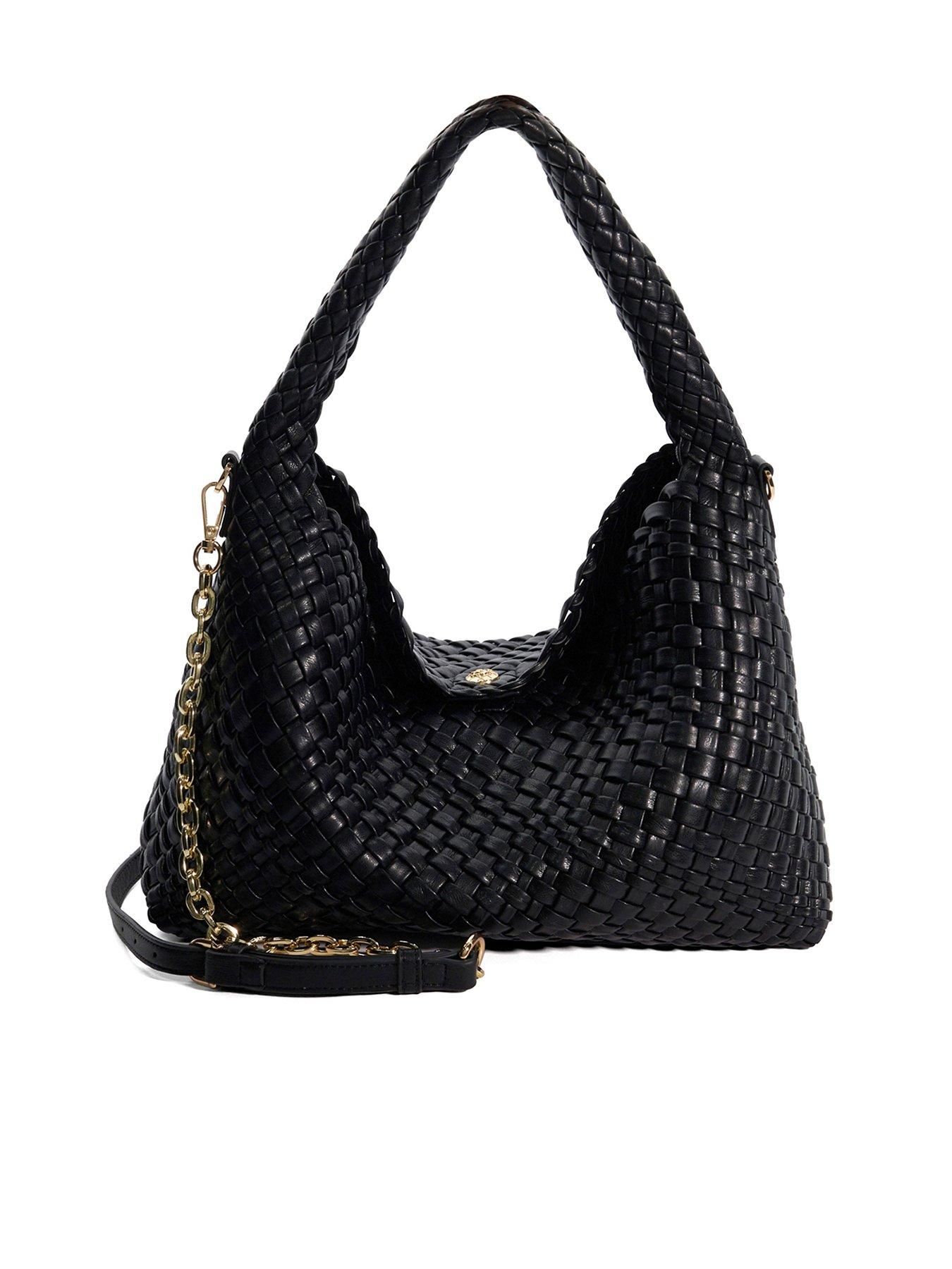 undefined Deliberate Woven Shoulder Bag - Black