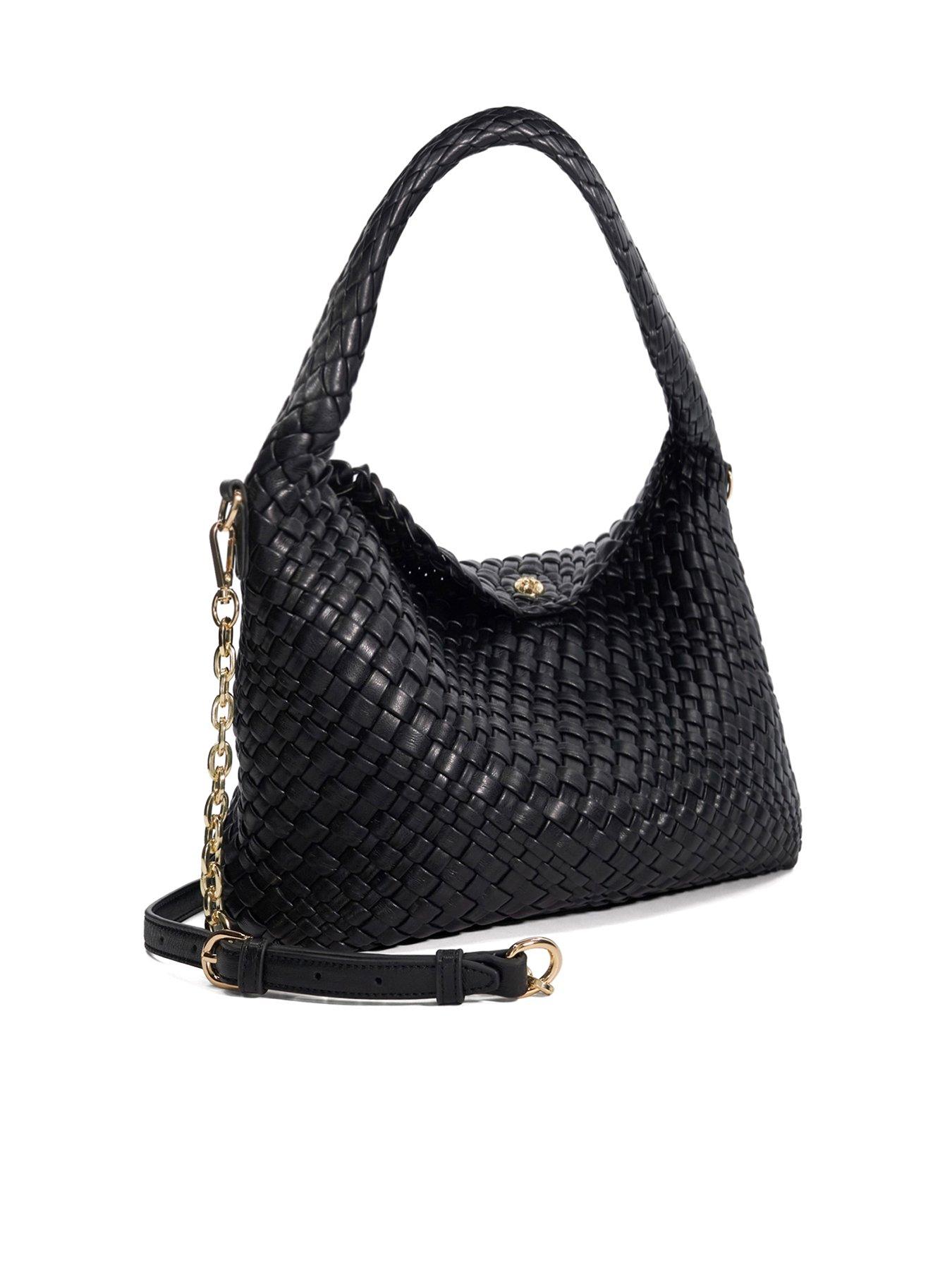 Image 3 of 5 of Dune London Deliberate Woven Shoulder Bag - Black
