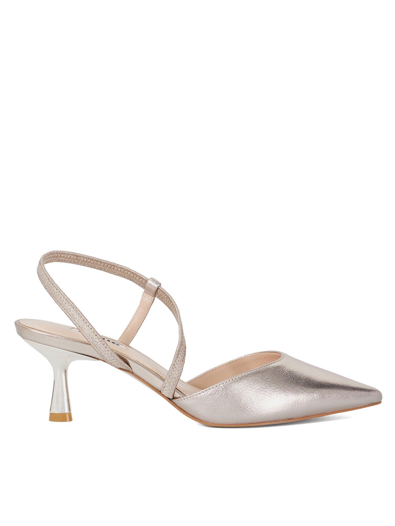 undefined Citrus Leather Court Shoes - Gold