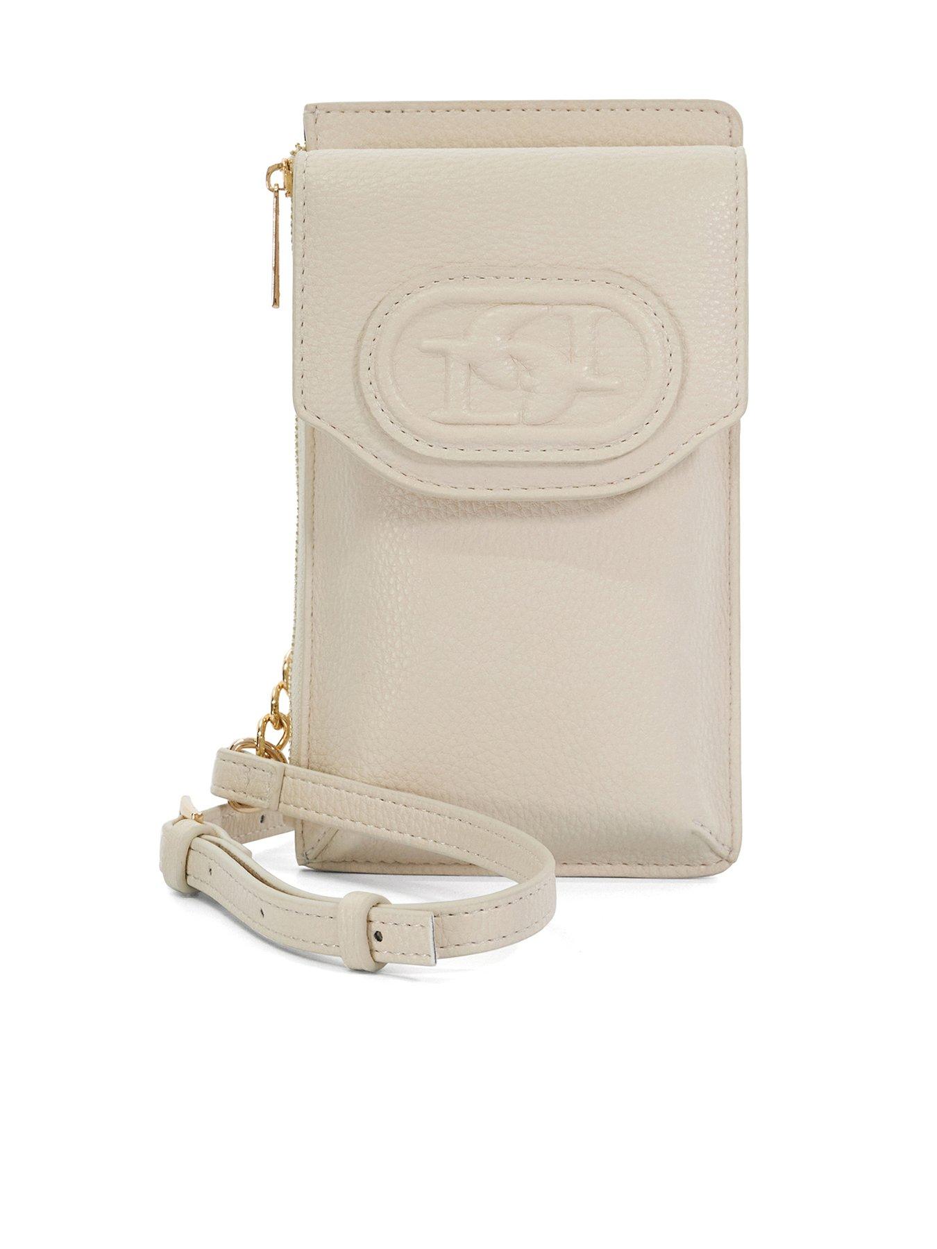 undefined Samely Zip Phone Pouch - Ecru